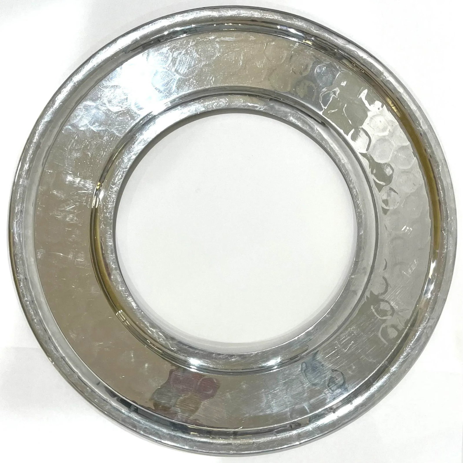 1940's Art Deco Lehman Brothers Saturn Ring Chrome Punch Bowl Set- 11 Pieces - 8