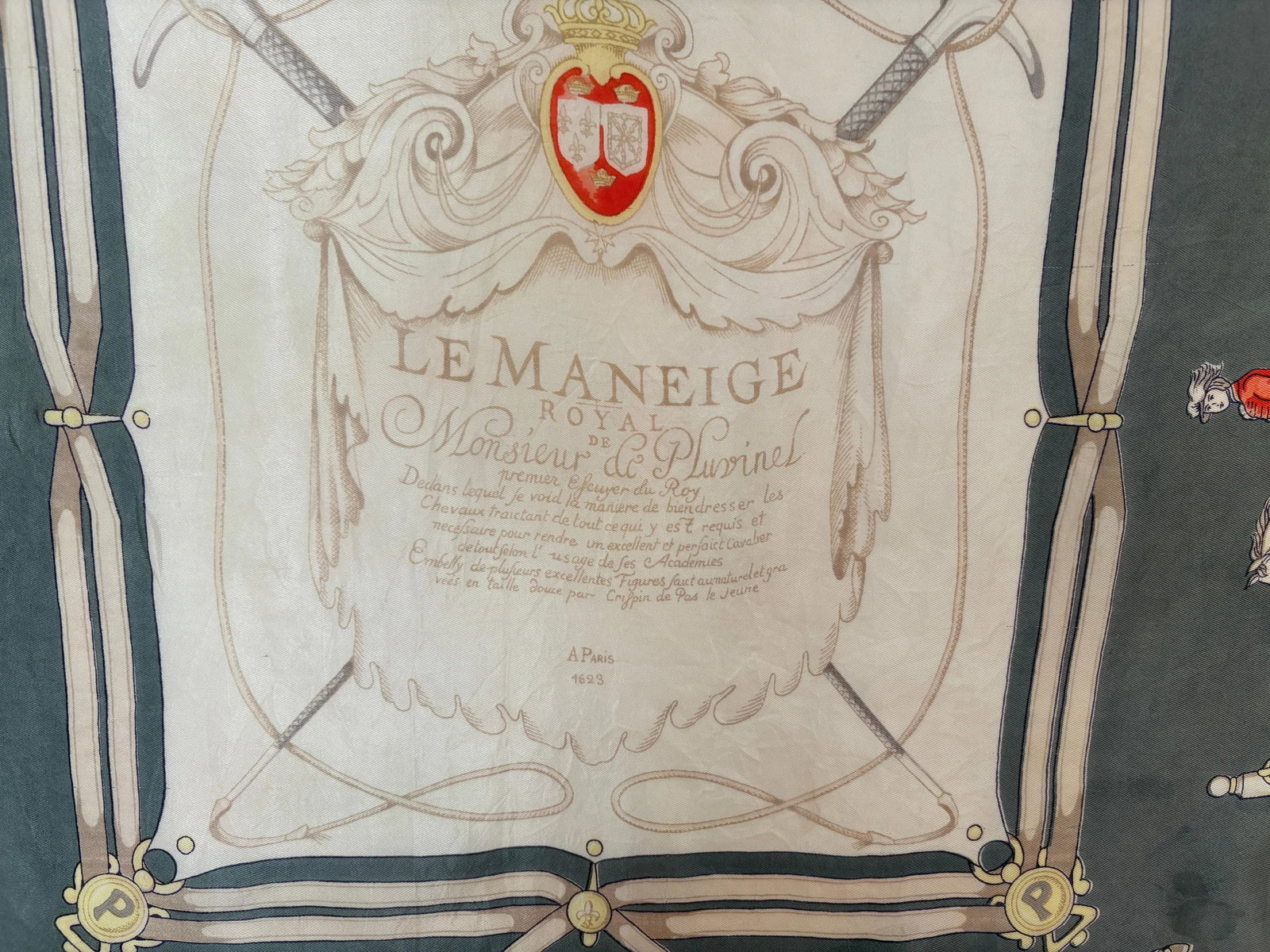 The Maneige Royal by Antoine de Pluvinel Silk Scarf - 6