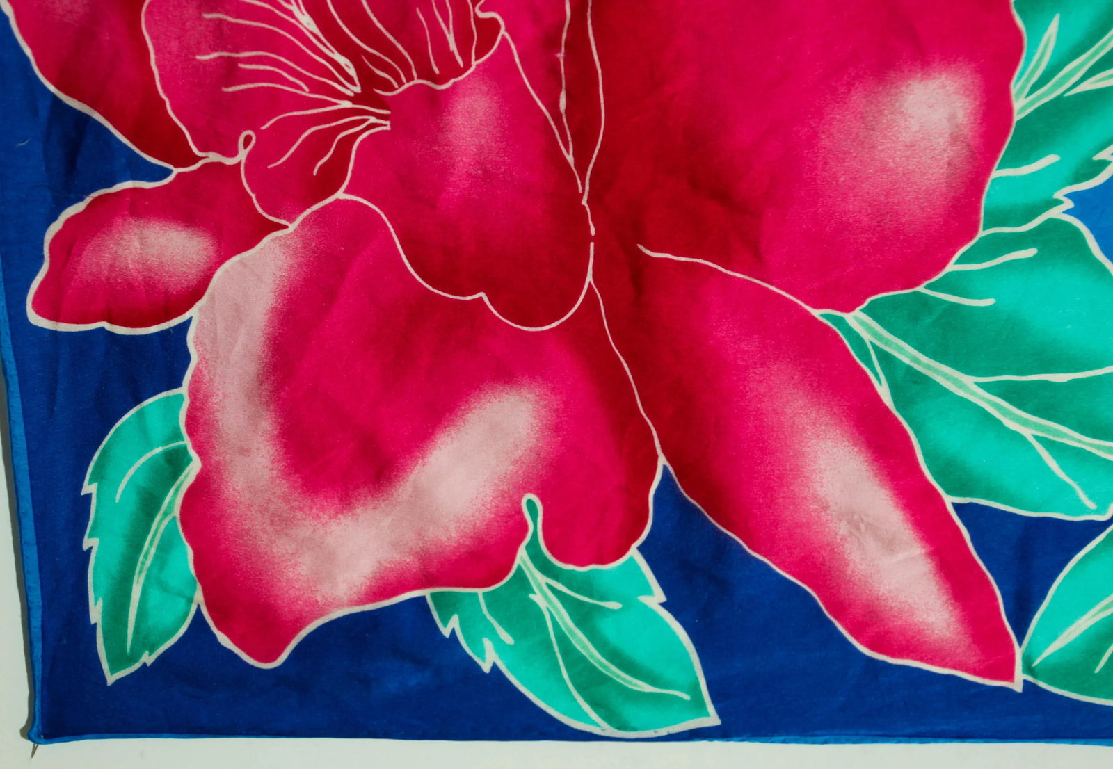 Oscar De La Renta Vivid Floral Tropical Silk Scarf - 3