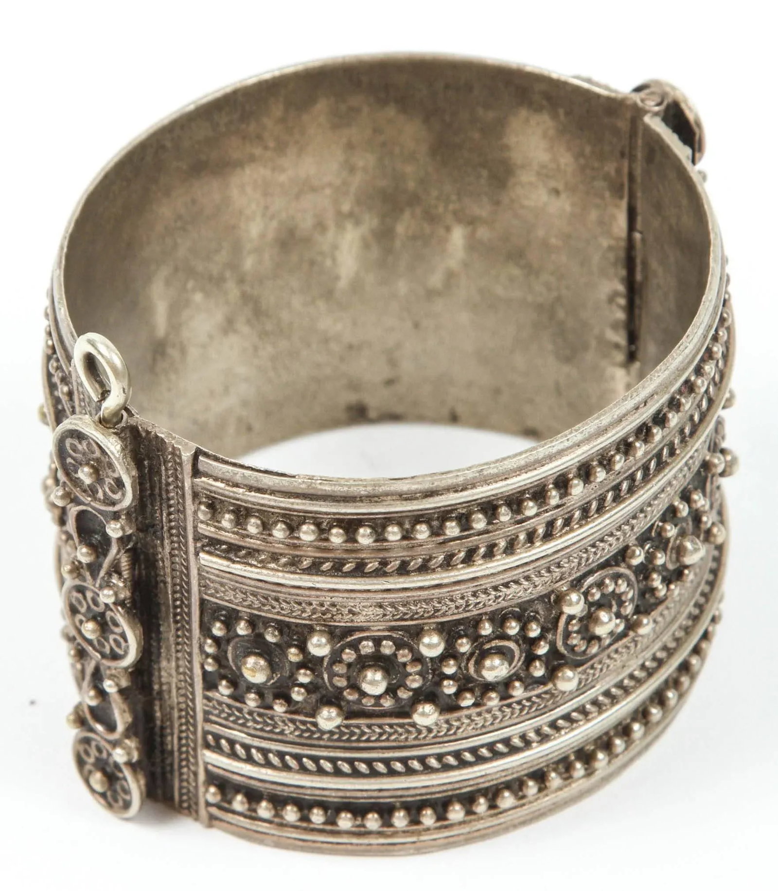 Moroccan Berber Tribal Silver Cuff - 2