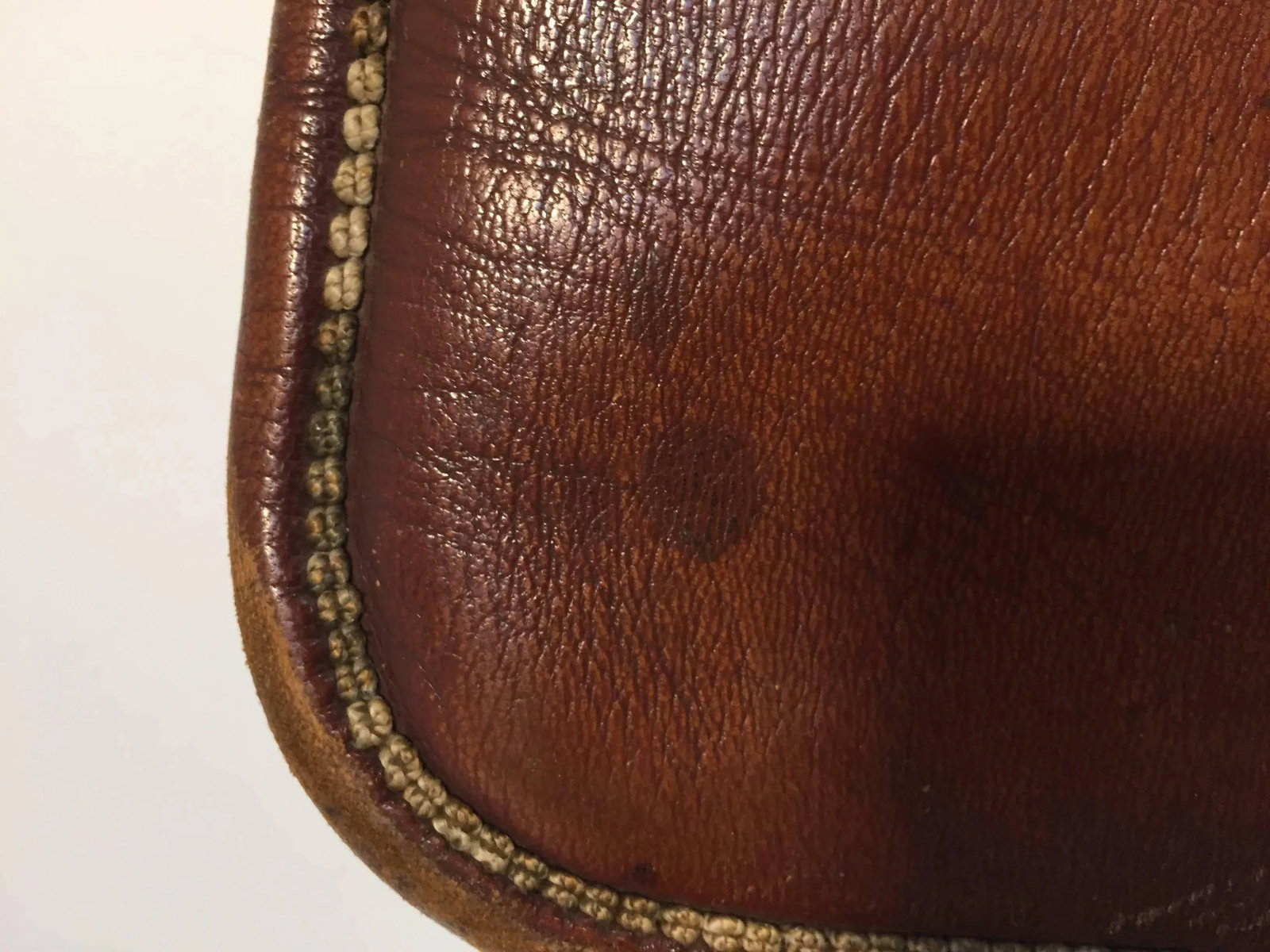 Antique Moroccan Hand Tooled Leather Berber Tribal Shoulder Bag - 9