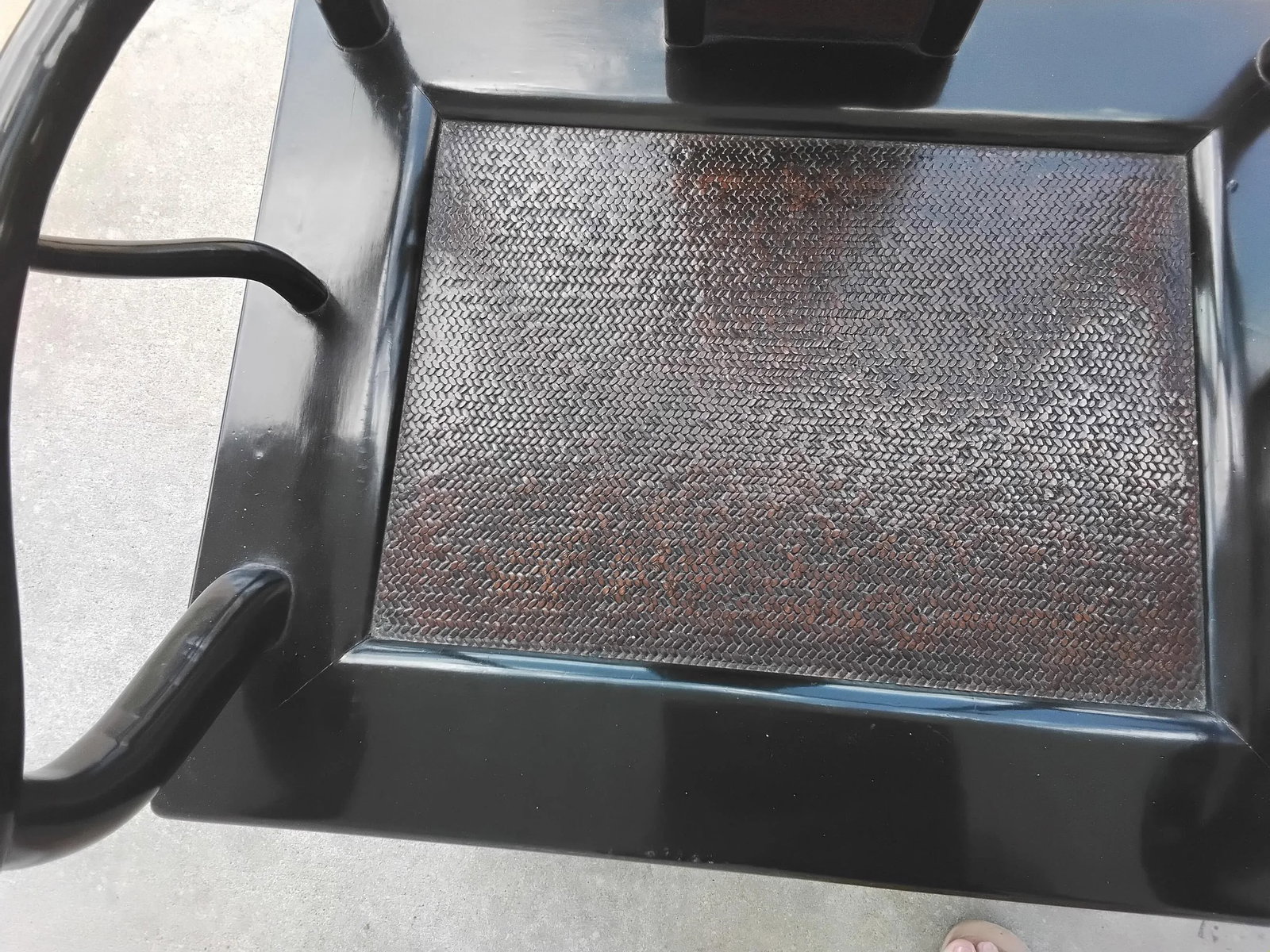 1980s Chinese Yoke Back Lacquer Chairs - Set of 2 - 7