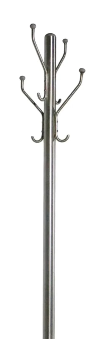 Mid 20th Century Mid Century Industrial Art Deco Aluminum Coat Hat Rack Tree Stand - 3