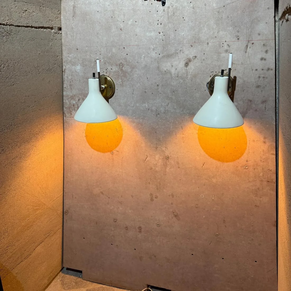 Pair of Lightolier Wall Sconces Mid Century Modern - 2