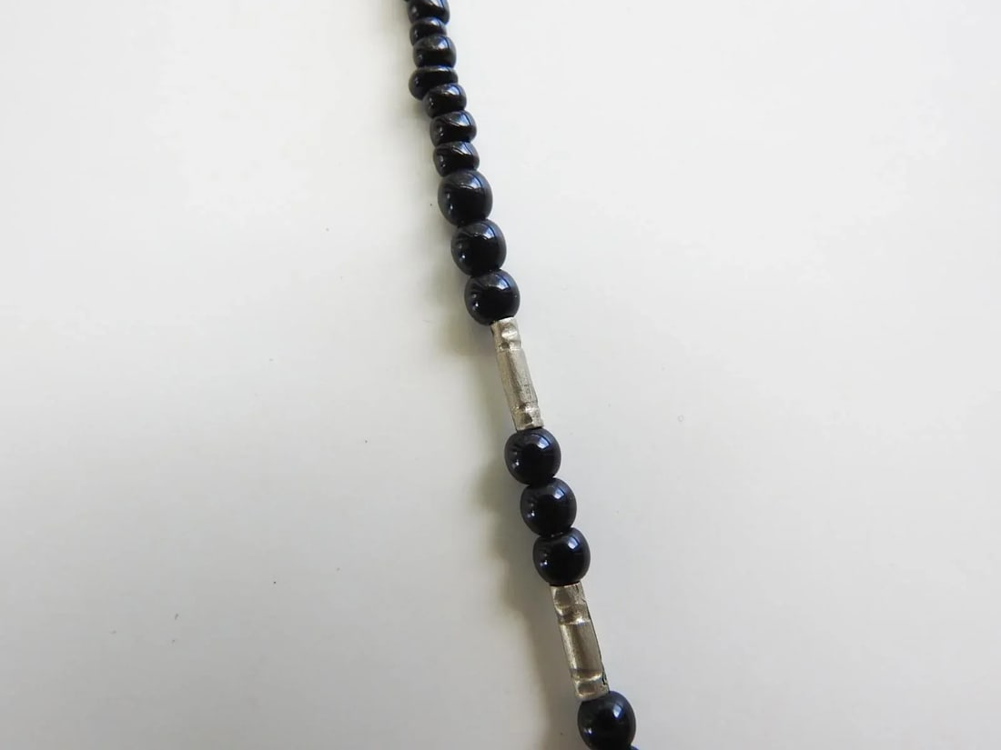 Vintage Tribal Carnelian and Silverplate Necklace - 5