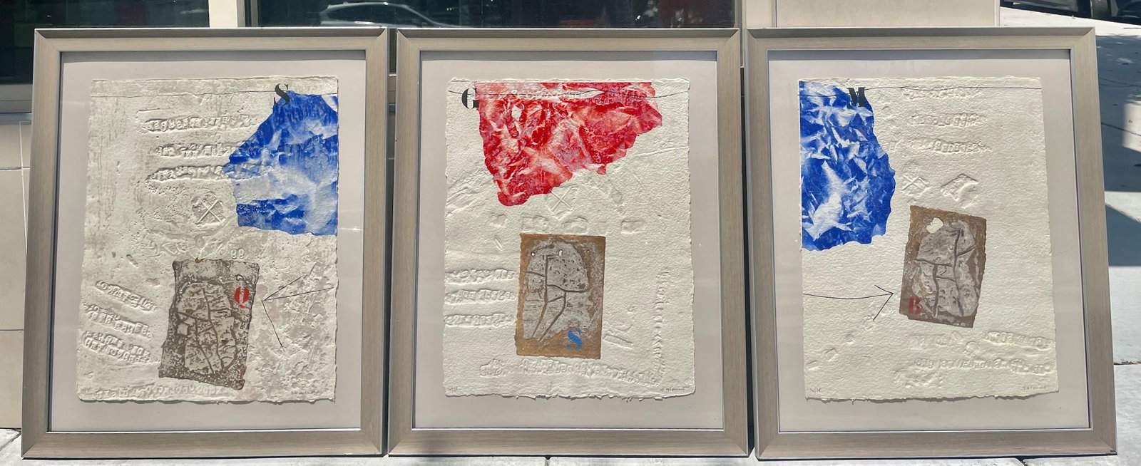 1980s Original Triptych by James Coignard, Framed - 12