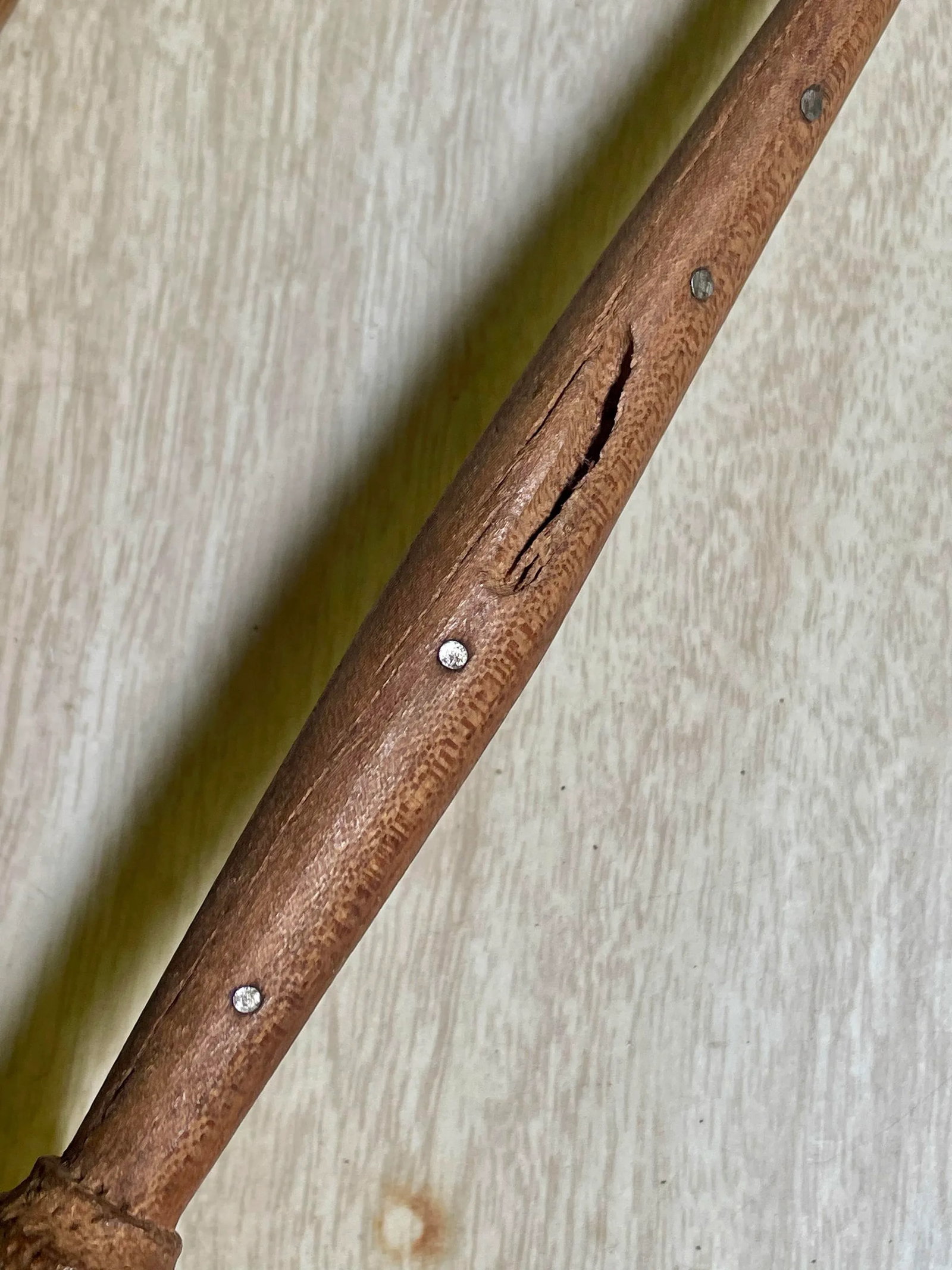 Mid 20th Century Hand Carved Country French Salad Spoon & Fork Folk Art Claw Talon- A Pair - 11