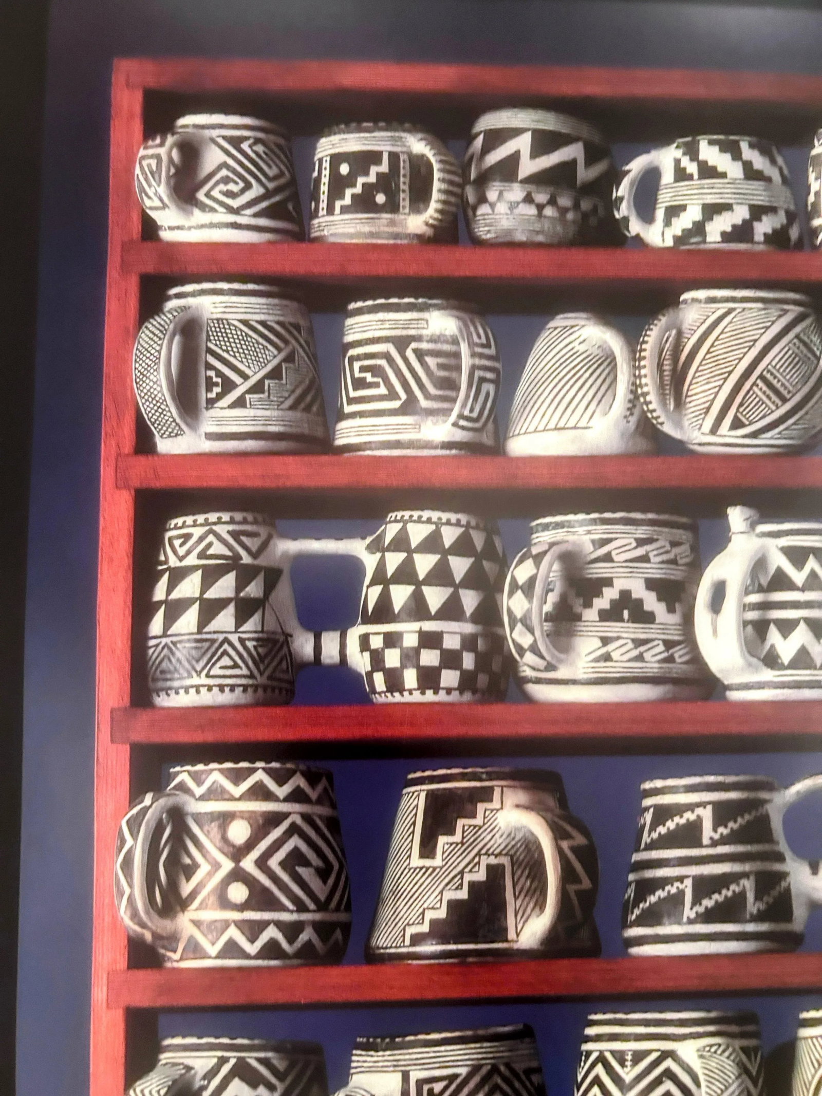 Vintage "Mesa Verde Mugs Authentic Pottery Replicas by Clink Swank" Poster - 3
