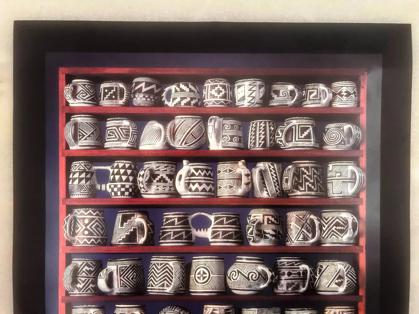 Vintage "Mesa Verde Mugs Authentic Pottery Replicas by Clink Swank" Poster - 5