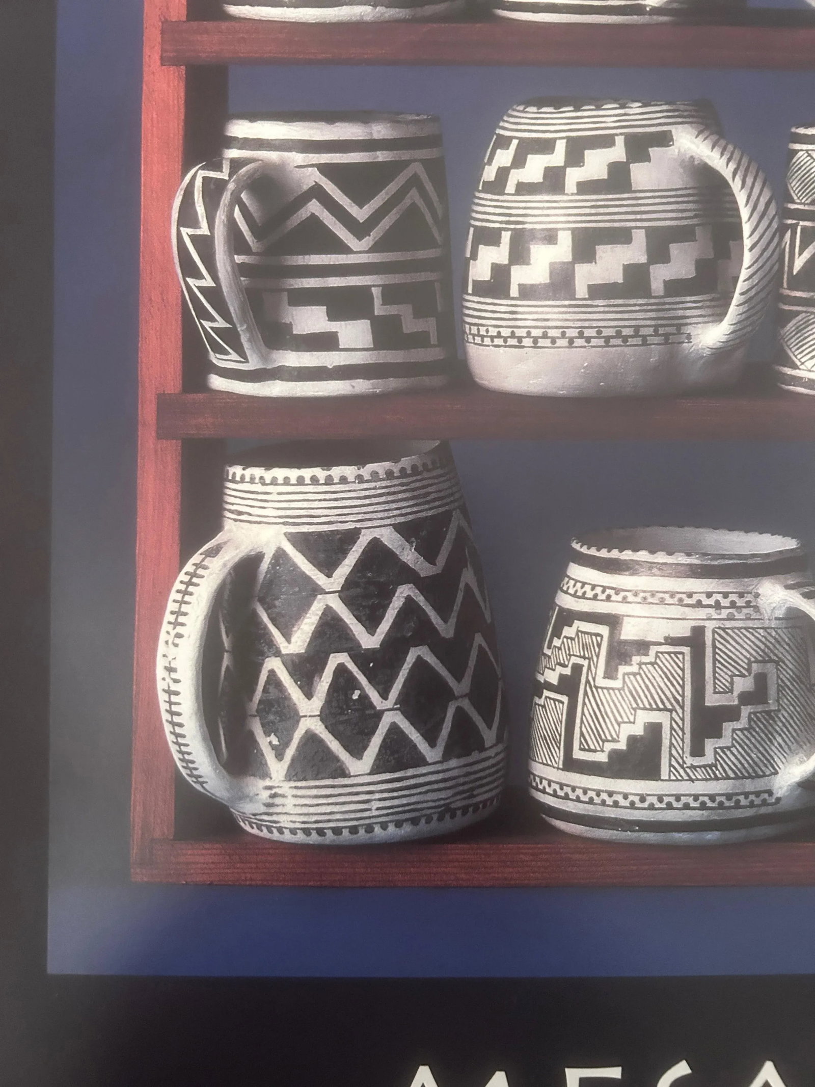 Vintage "Mesa Verde Mugs Authentic Pottery Replicas by Clink Swank" Poster - 8