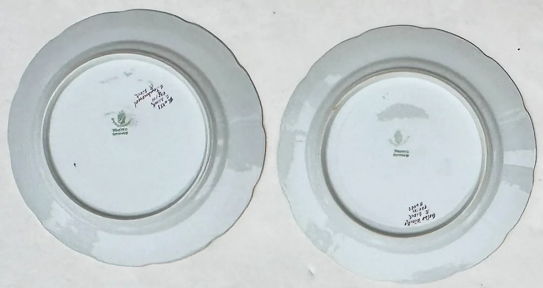 Four Nymphenburg Porcelain Botanical Plates - 9