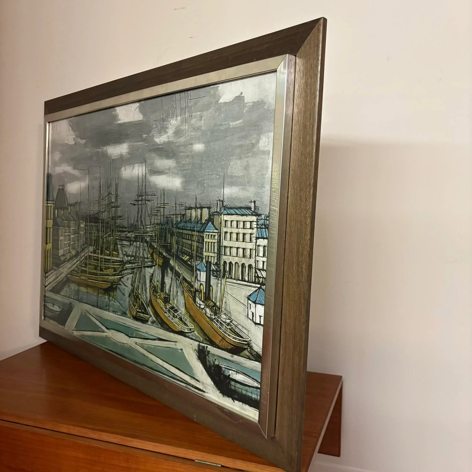 Bernard Buffet "Le Havre" Harbor Scene Lithograph, 1972 - 4