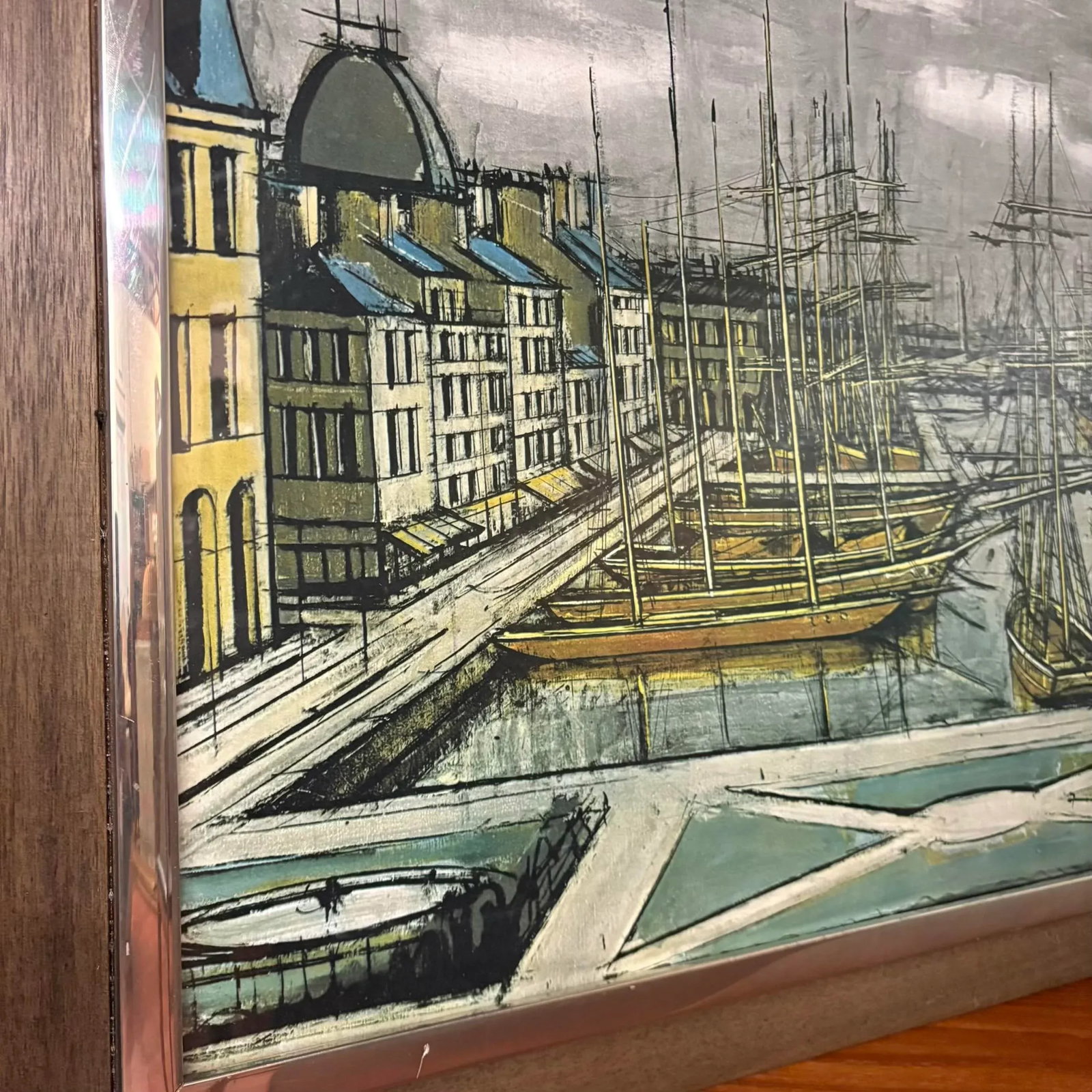 Bernard Buffet "Le Havre" Harbor Scene Lithograph, 1972 - 6