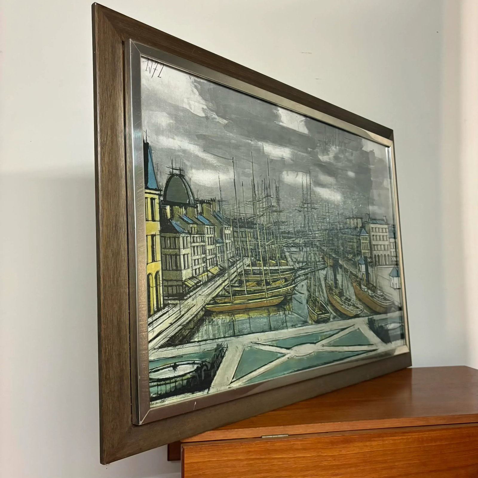 Bernard Buffet "Le Havre" Harbor Scene Lithograph, 1972 - 7