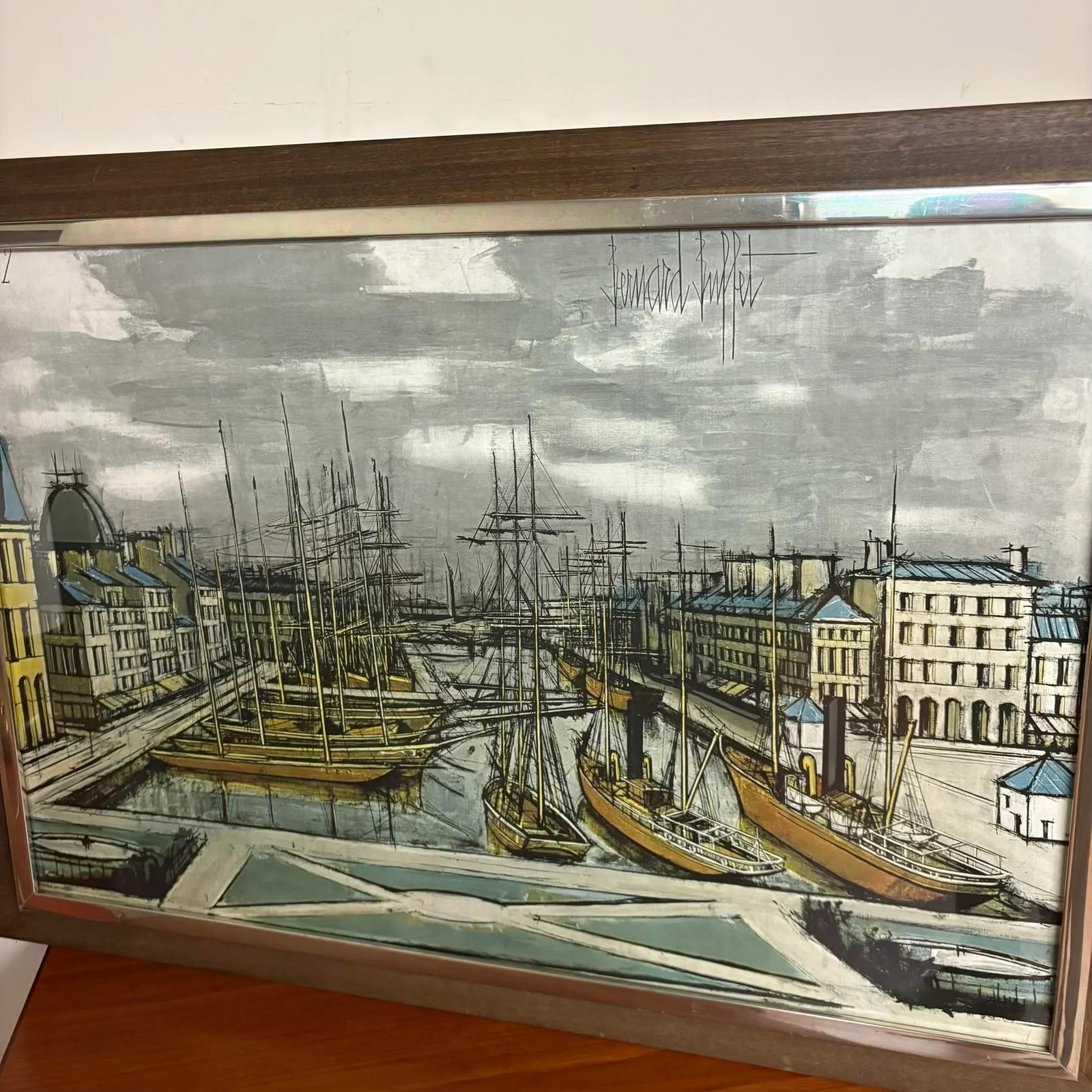 Bernard Buffet "Le Havre" Harbor Scene Lithograph, 1972 - 9