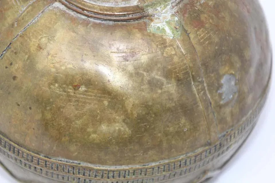 Antique Cast brass Measuring Bowl from Northern India - 4