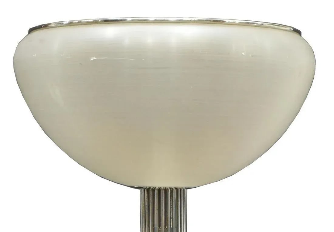 Mid Century Modern Luigi Massoni Guzzini Italian Chrome Tubular Floor Lamp - 2