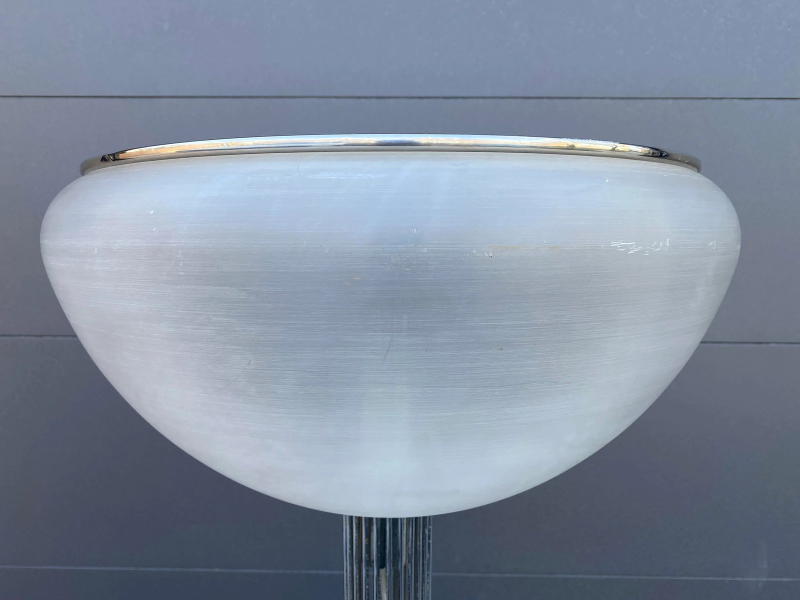 Mid Century Modern Luigi Massoni Guzzini Italian Chrome Tubular Floor Lamp - 8