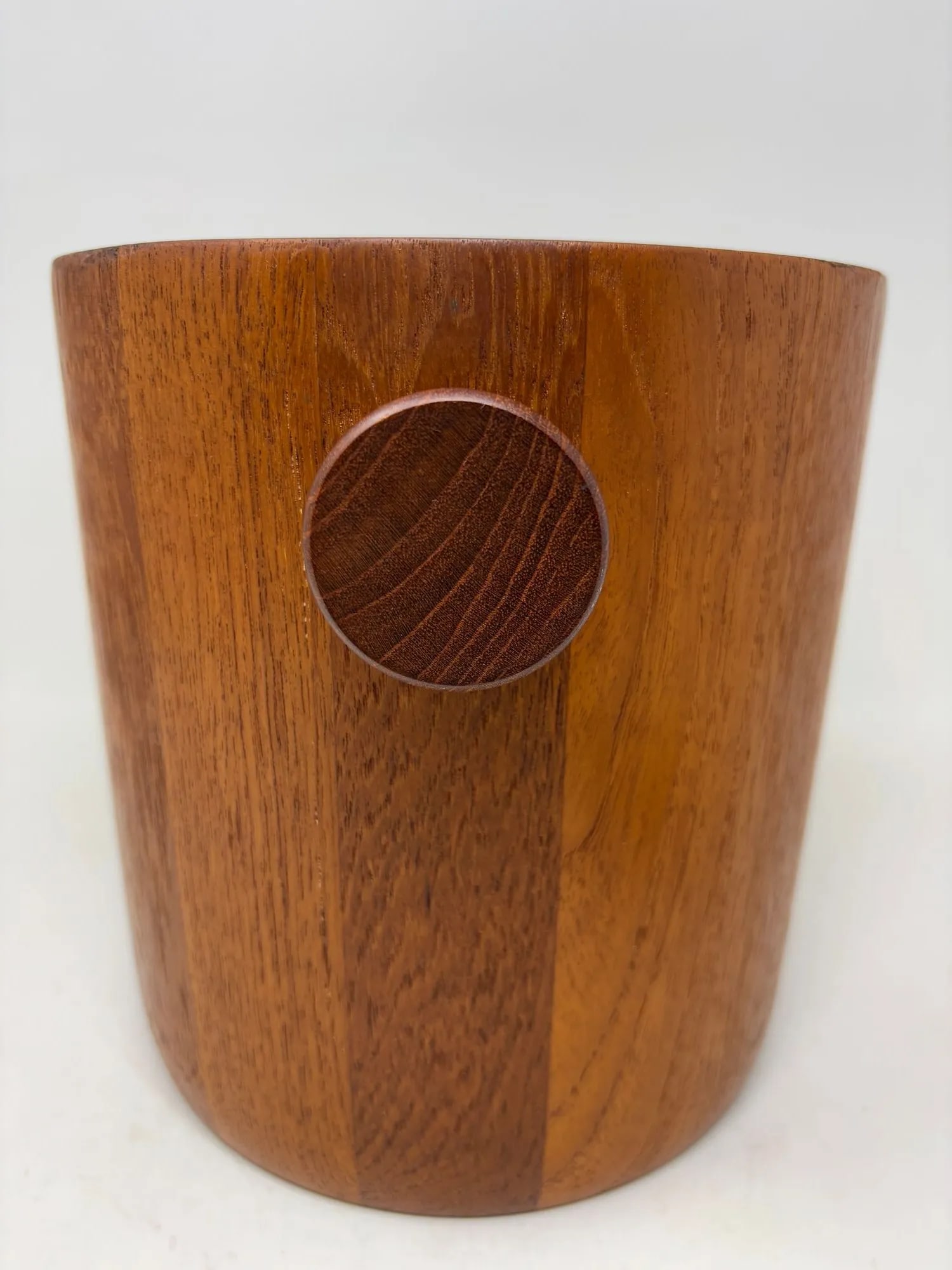 Danish Modern Teak Ice Bucket Dansk Jens Quistgaard Style 1960s Denmark - 11