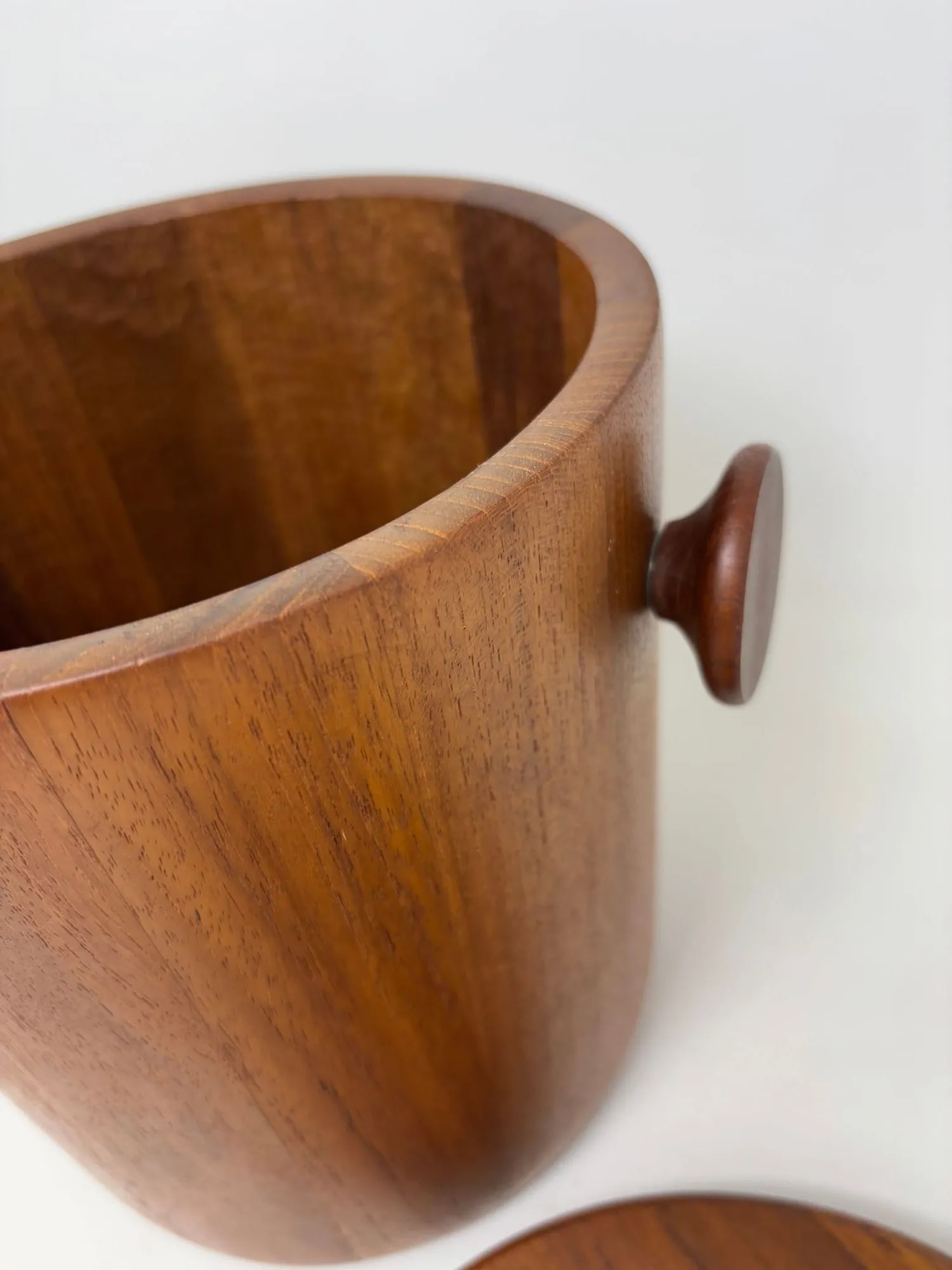 Danish Modern Teak Ice Bucket Dansk Jens Quistgaard Style 1960s Denmark - 6