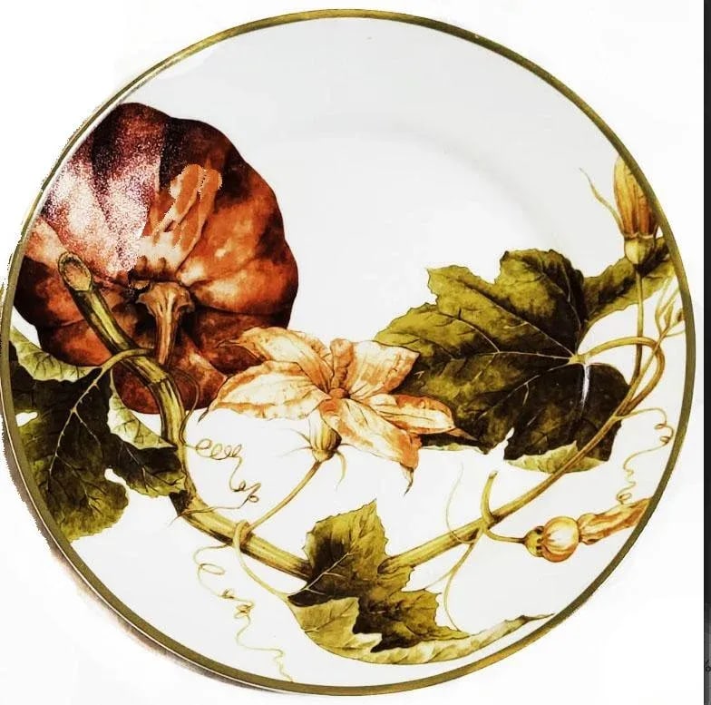Williams - Sonoma Botanical Pumpkin China Service for 4 - 12 Pieces - 3