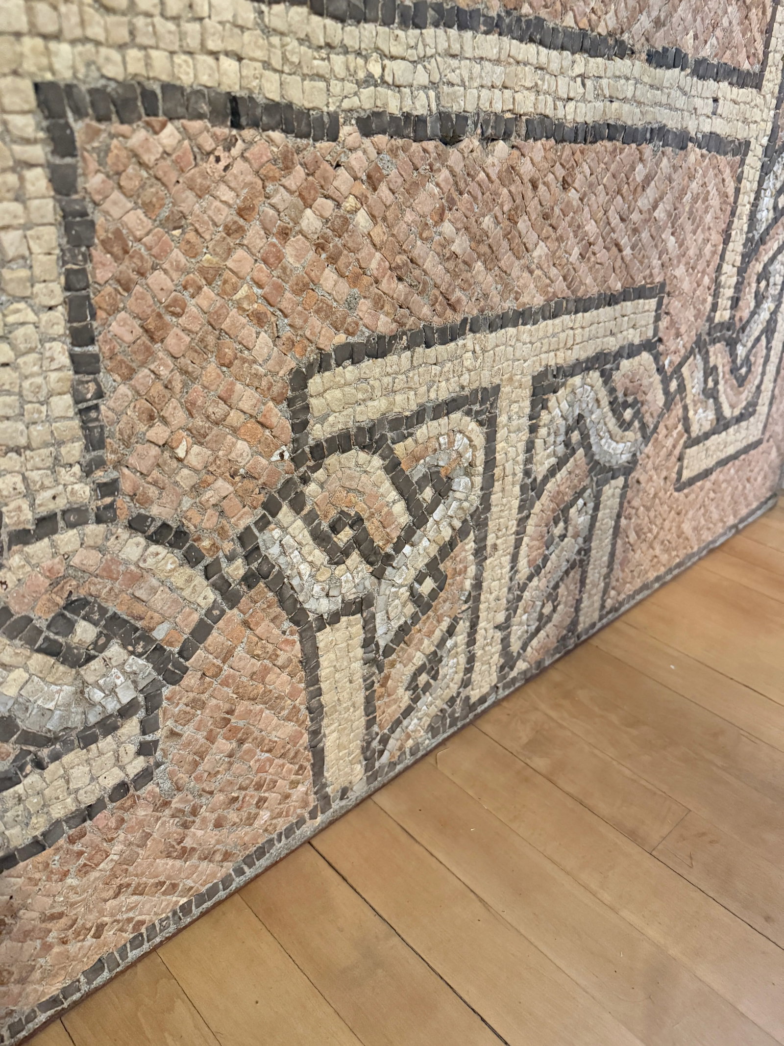 Ancient Roman Interlaced Geometric Pattern Floor Mosaic 4th - 5th Century Ad - 10