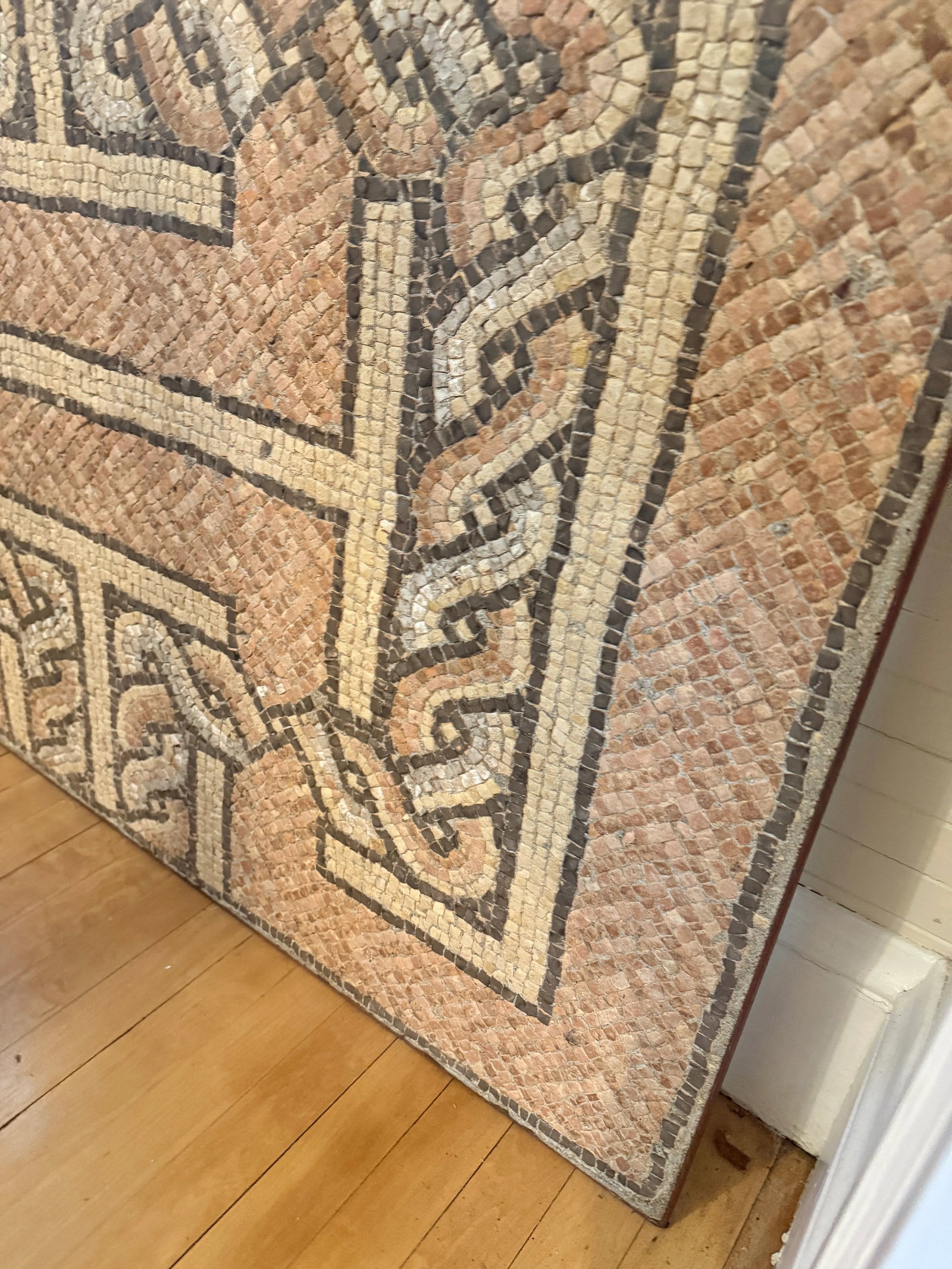 Ancient Roman Interlaced Geometric Pattern Floor Mosaic 4th - 5th Century Ad - 12