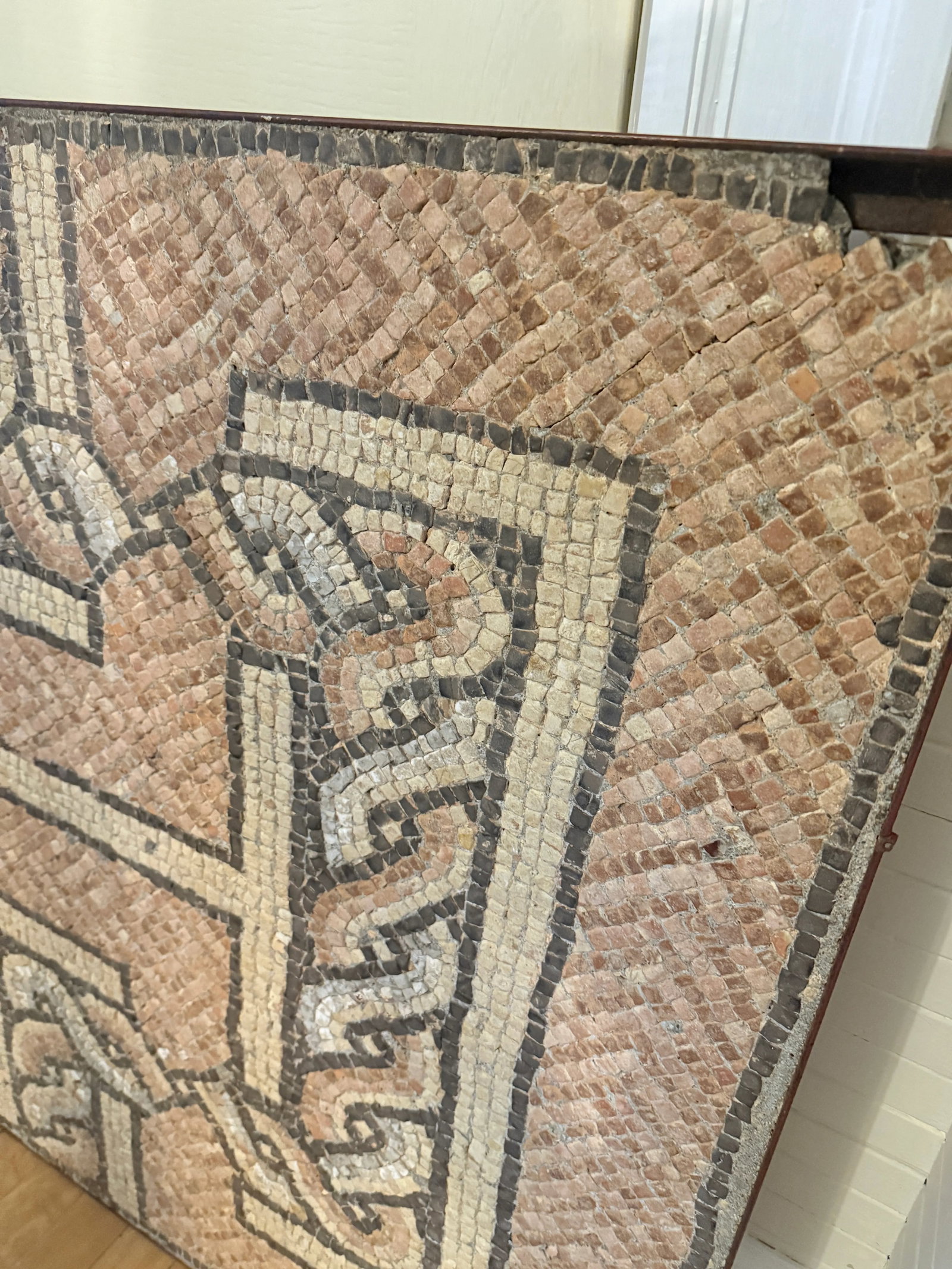 Ancient Roman Interlaced Geometric Pattern Floor Mosaic 4th - 5th Century Ad - 9