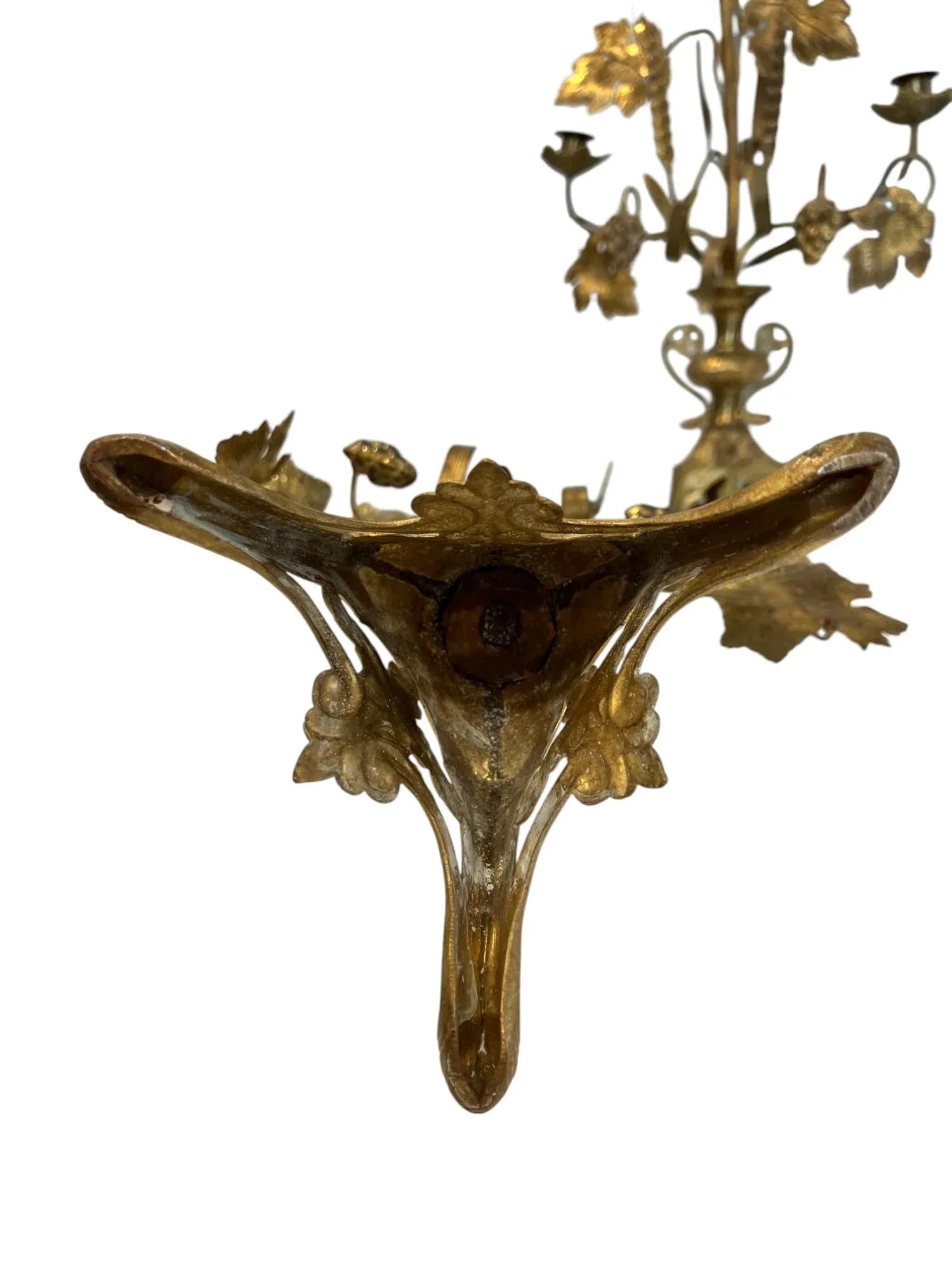 Antique French Girandoles 1800s in Harvest Motifs, Pair. - 5