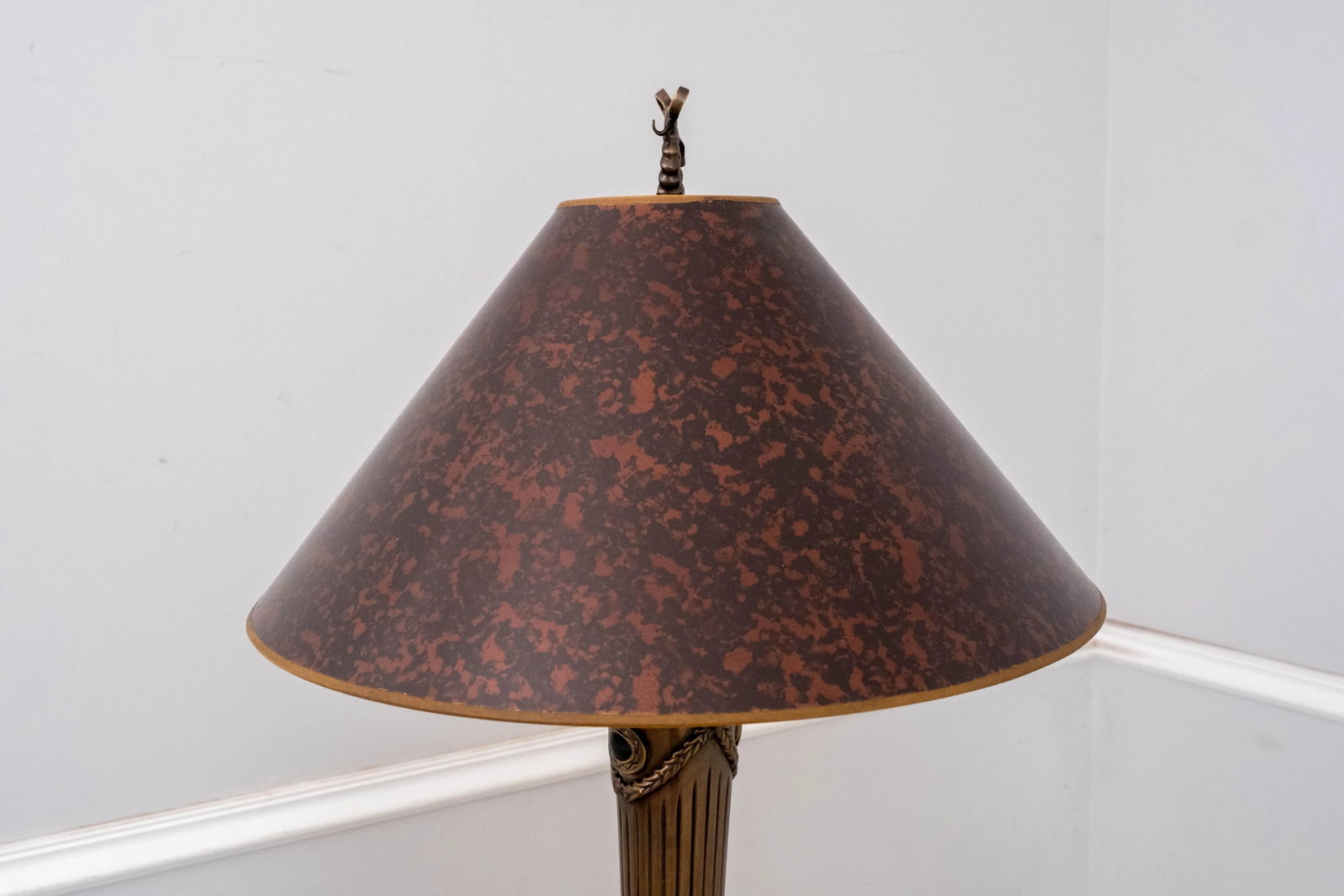 Pair of Chapman Brass Tall Table Lamps - Empire Style - 11