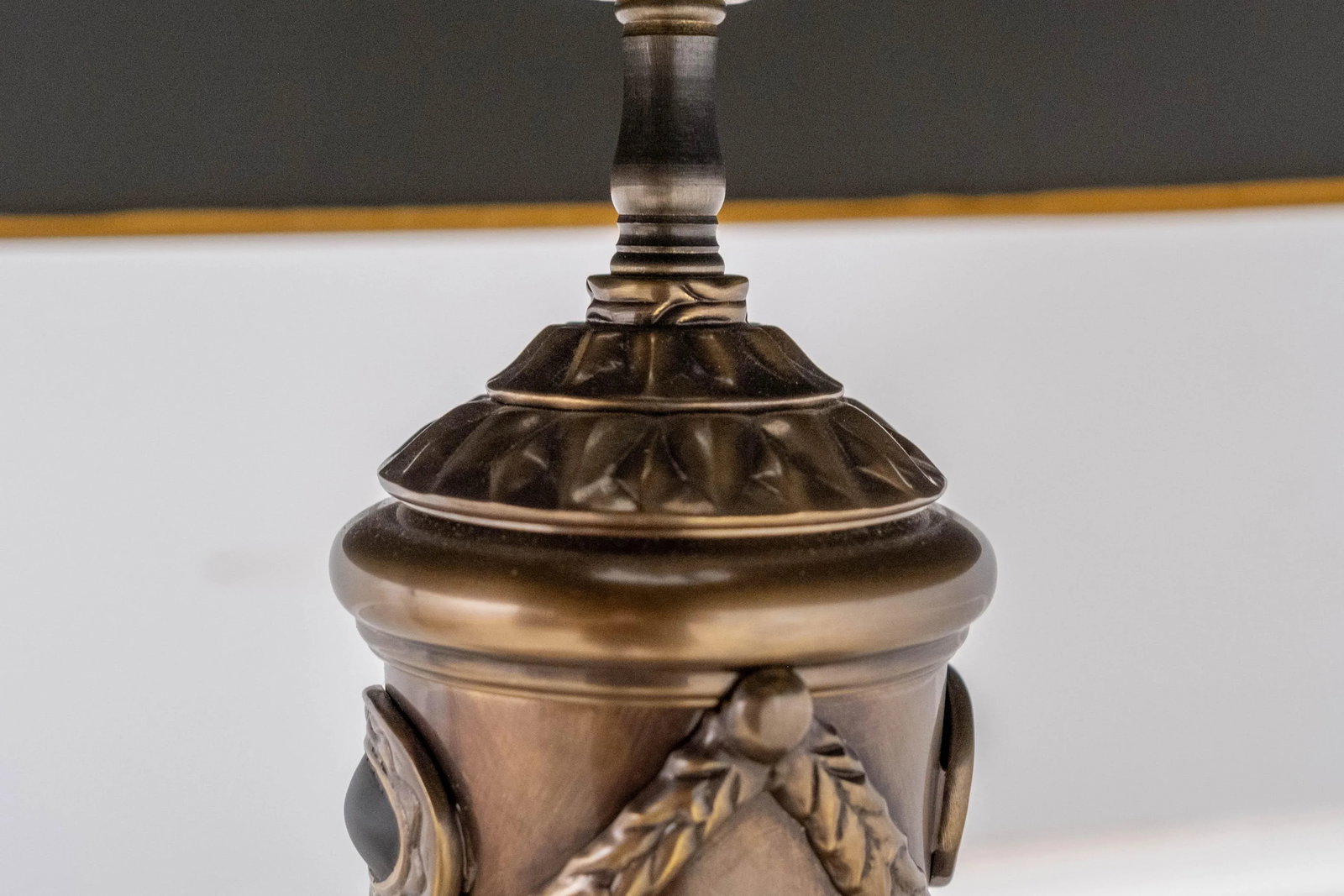 Pair of Chapman Brass Tall Table Lamps - Empire Style - 5