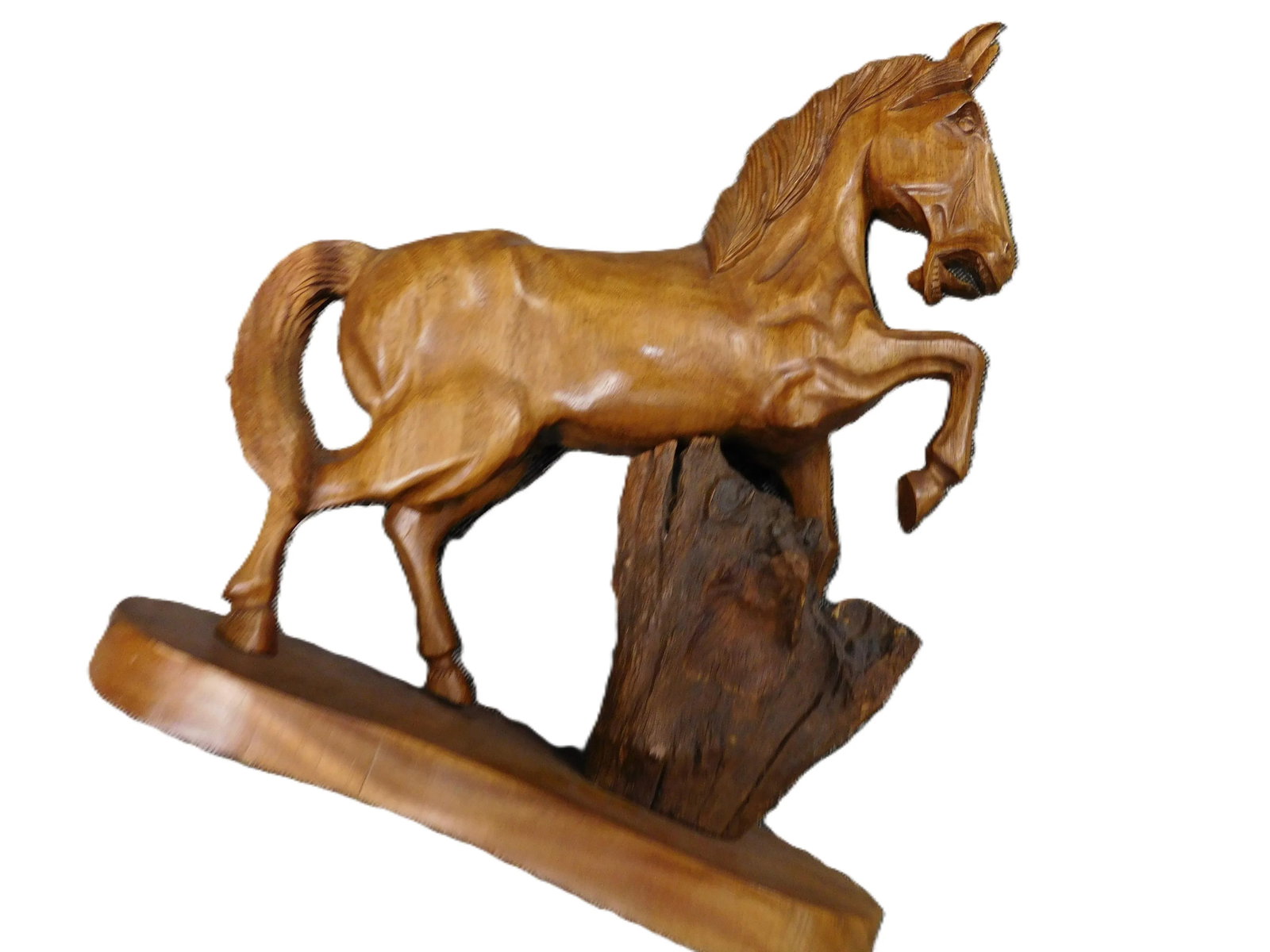 1940s Hand Carved Wooden Horse - 3