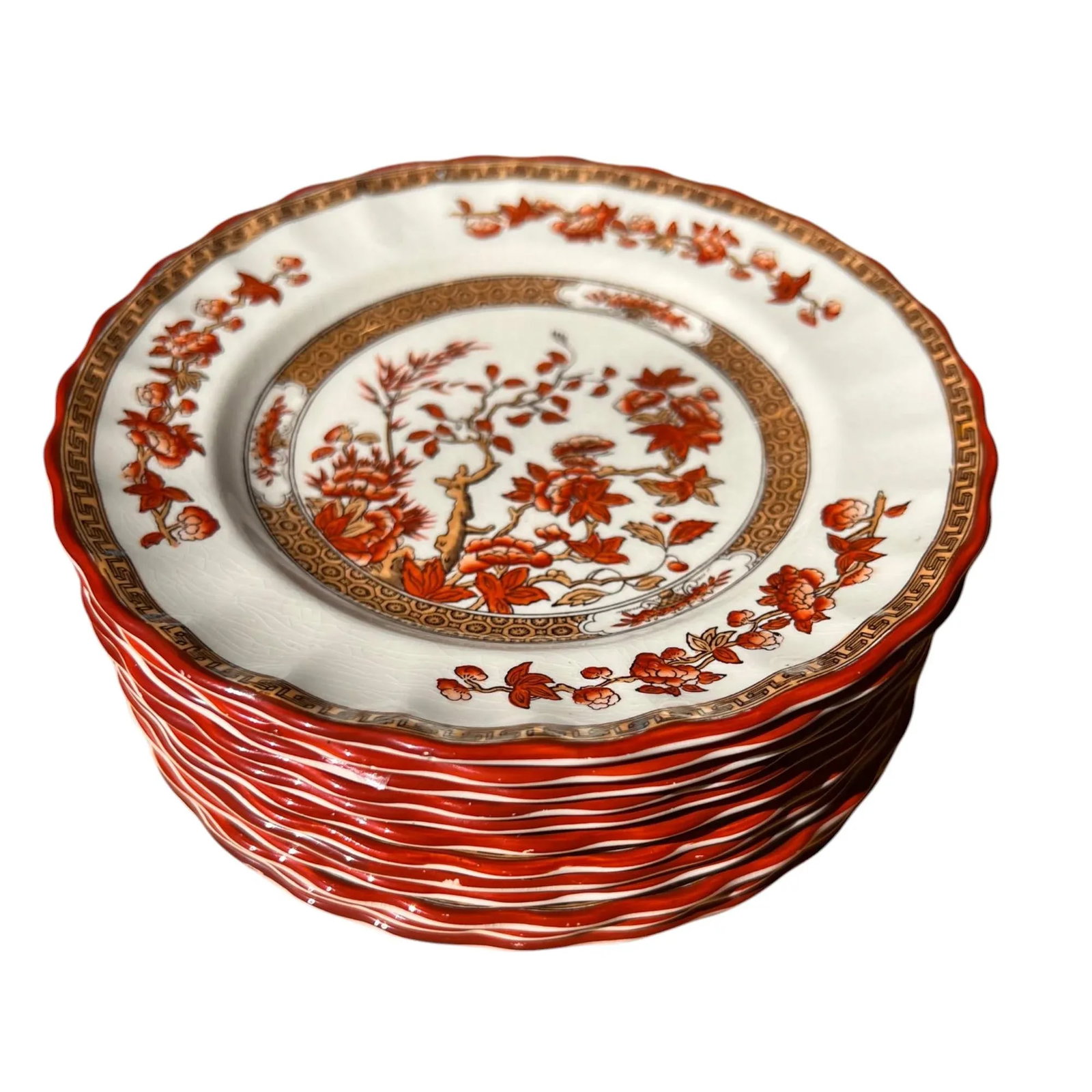 Spode "Indian Tree" Side Plates, 6.5" C. 1920s, Set/12 - 13