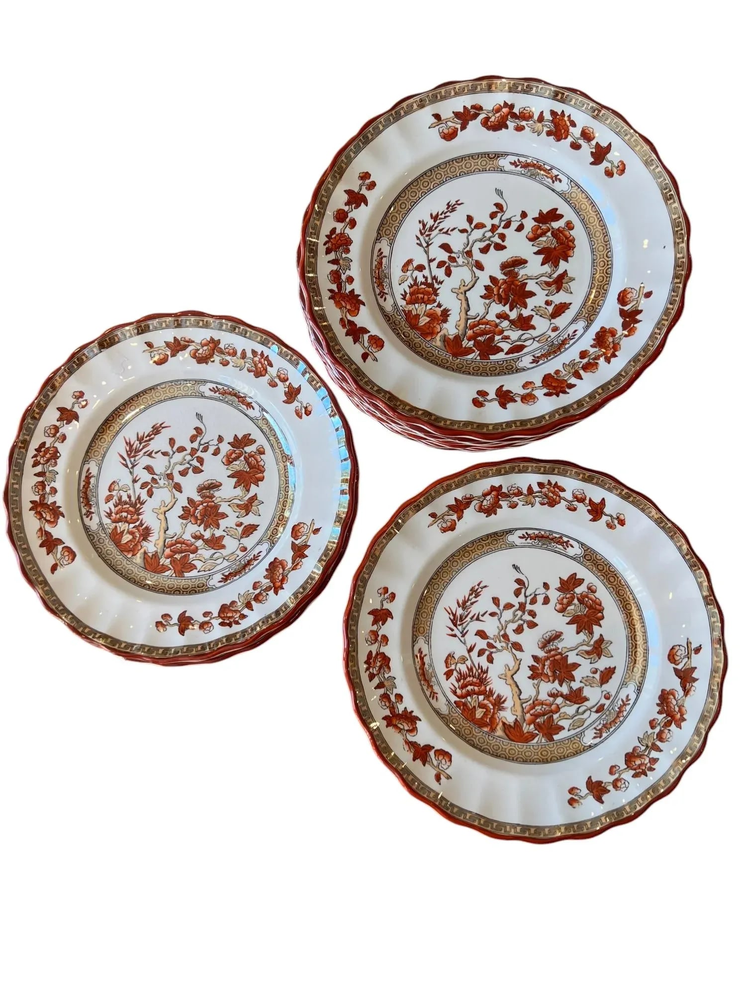 Spode "Indian Tree" Side Plates, 6.5" C. 1920s, Set/12 - 4
