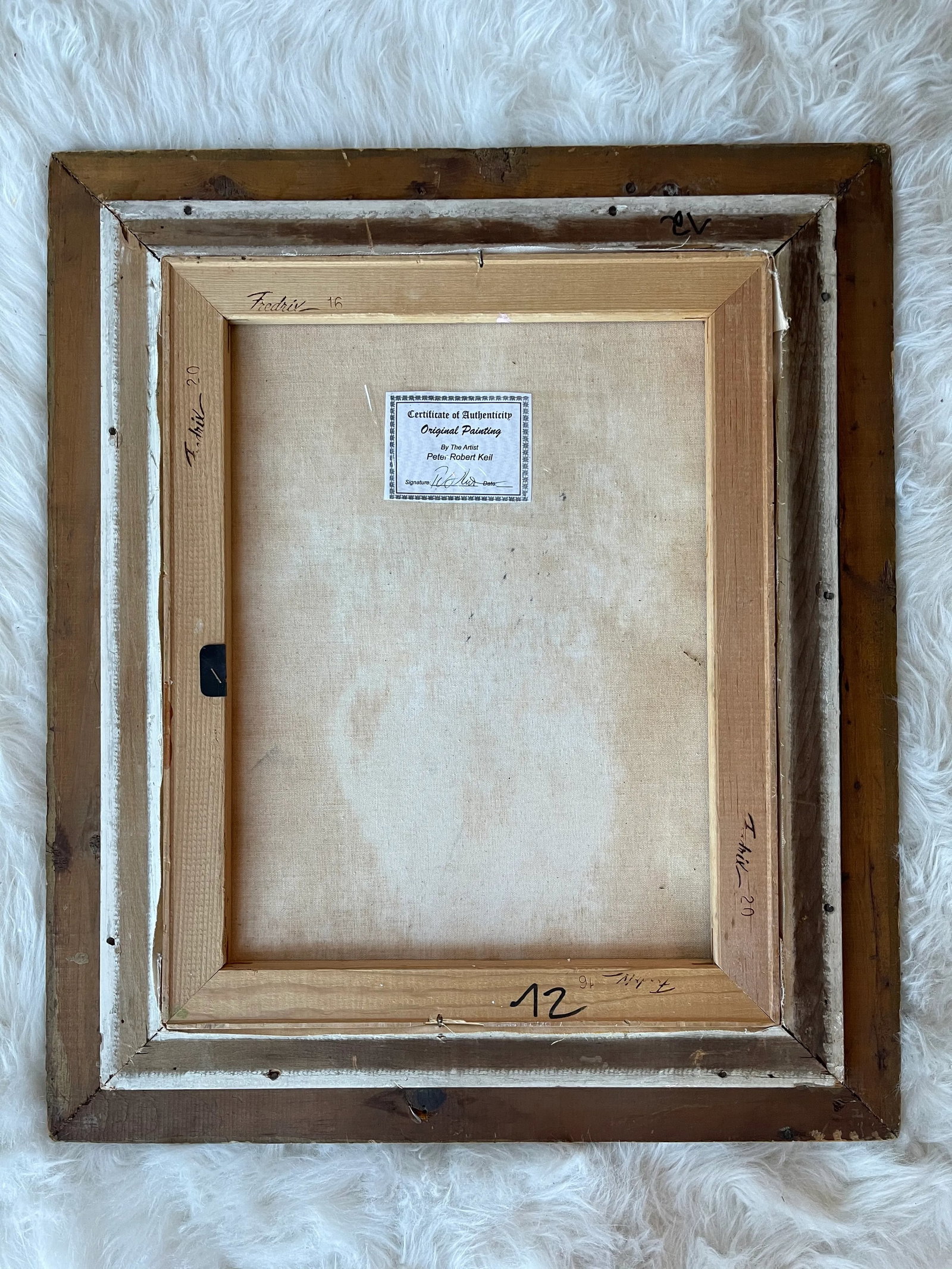 Late 20th Century Abstract Expressionist Portrait Acrylic Painting by Peter Keil, Framed - 3