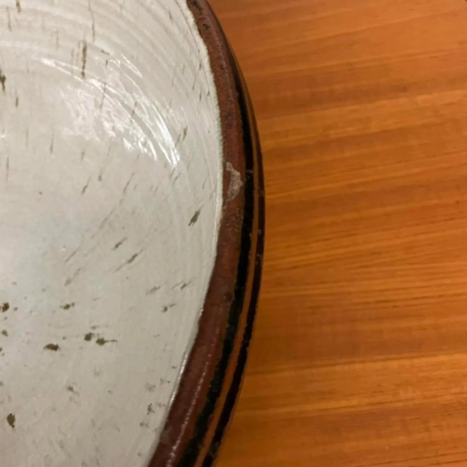 Oversized Studio Pottery Bowl With Earth-Toned Glaze - Mid Century - 10