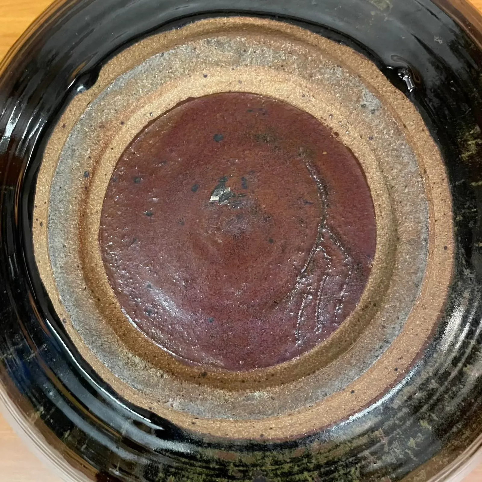 Oversized Studio Pottery Bowl With Earth-Toned Glaze - Mid Century - 14