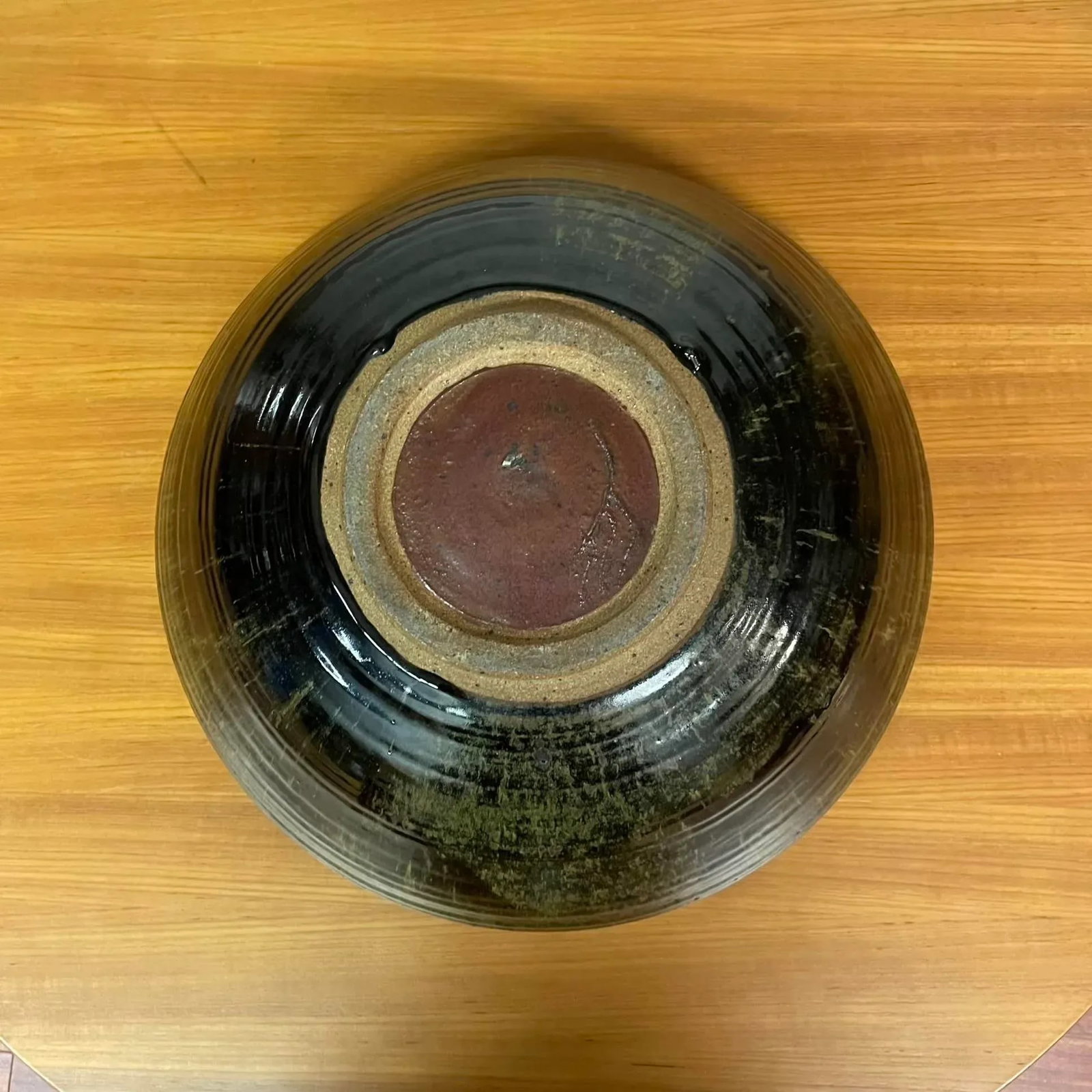 Oversized Studio Pottery Bowl With Earth-Toned Glaze - Mid Century - 15