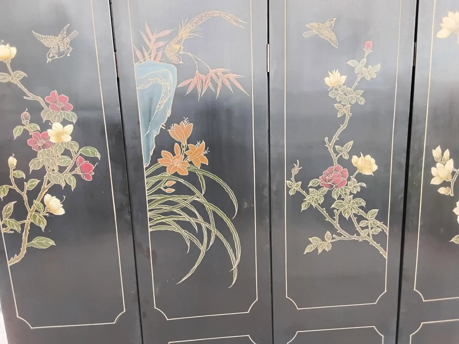 1970s Asian Screen Room Divider - 8