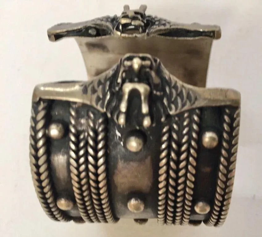 Mid 20th Century Moroccan Vintage Berber Tribal Ethnic Cuff - 10