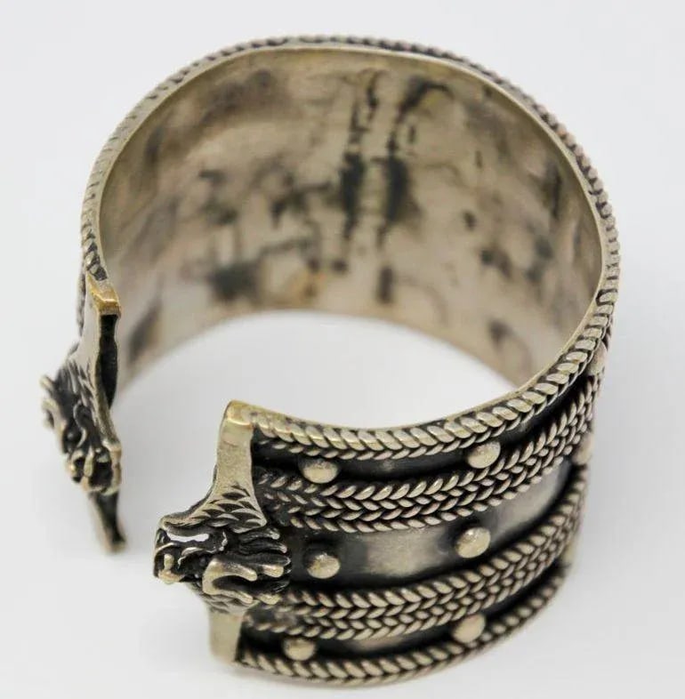Mid 20th Century Moroccan Vintage Berber Tribal Ethnic Cuff - 15