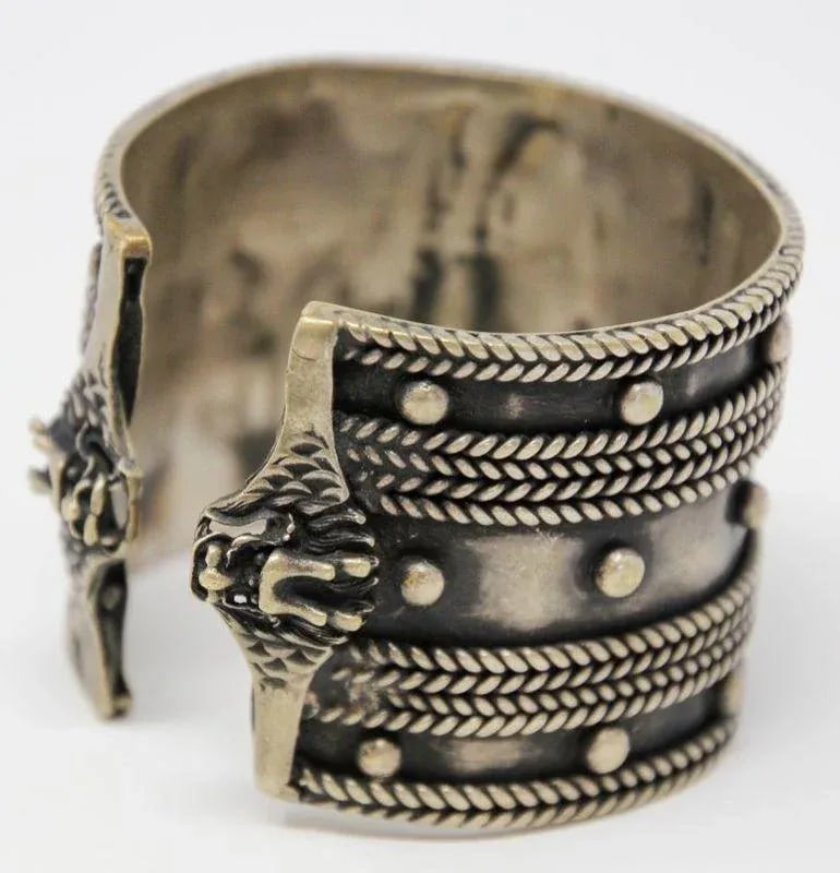 Mid 20th Century Moroccan Vintage Berber Tribal Ethnic Cuff - 2
