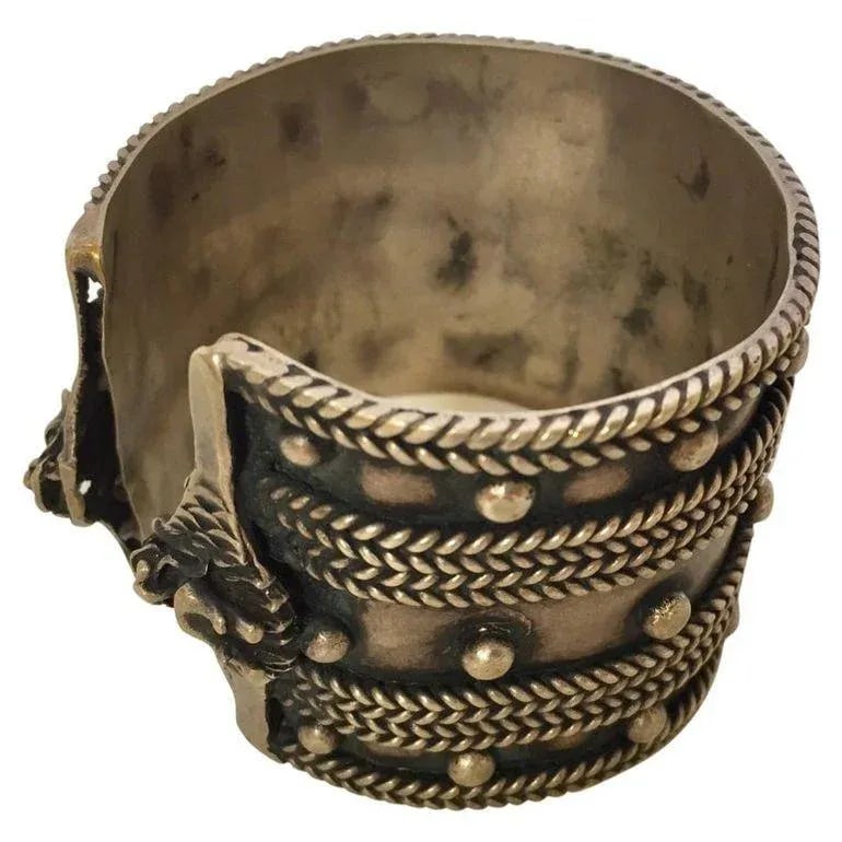 Mid 20th Century Moroccan Vintage Berber Tribal Ethnic Cuff - 3