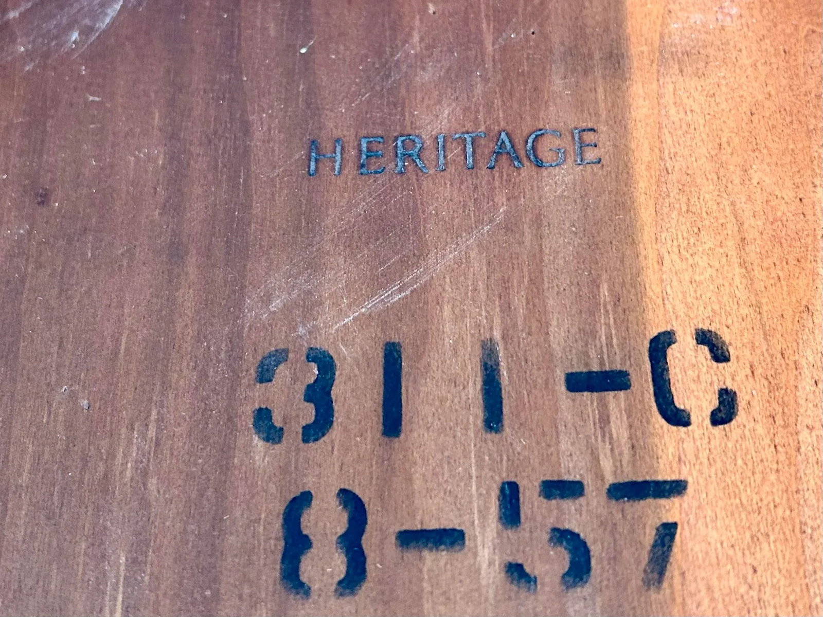 Mid 20th Century Modern Walnut Side Table by Heritage - 12