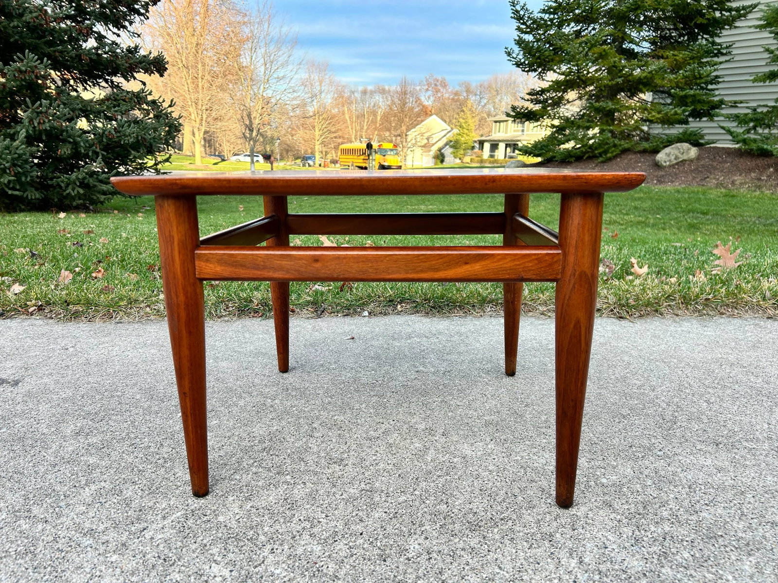 Mid 20th Century Modern Walnut Side Table by Heritage - 5