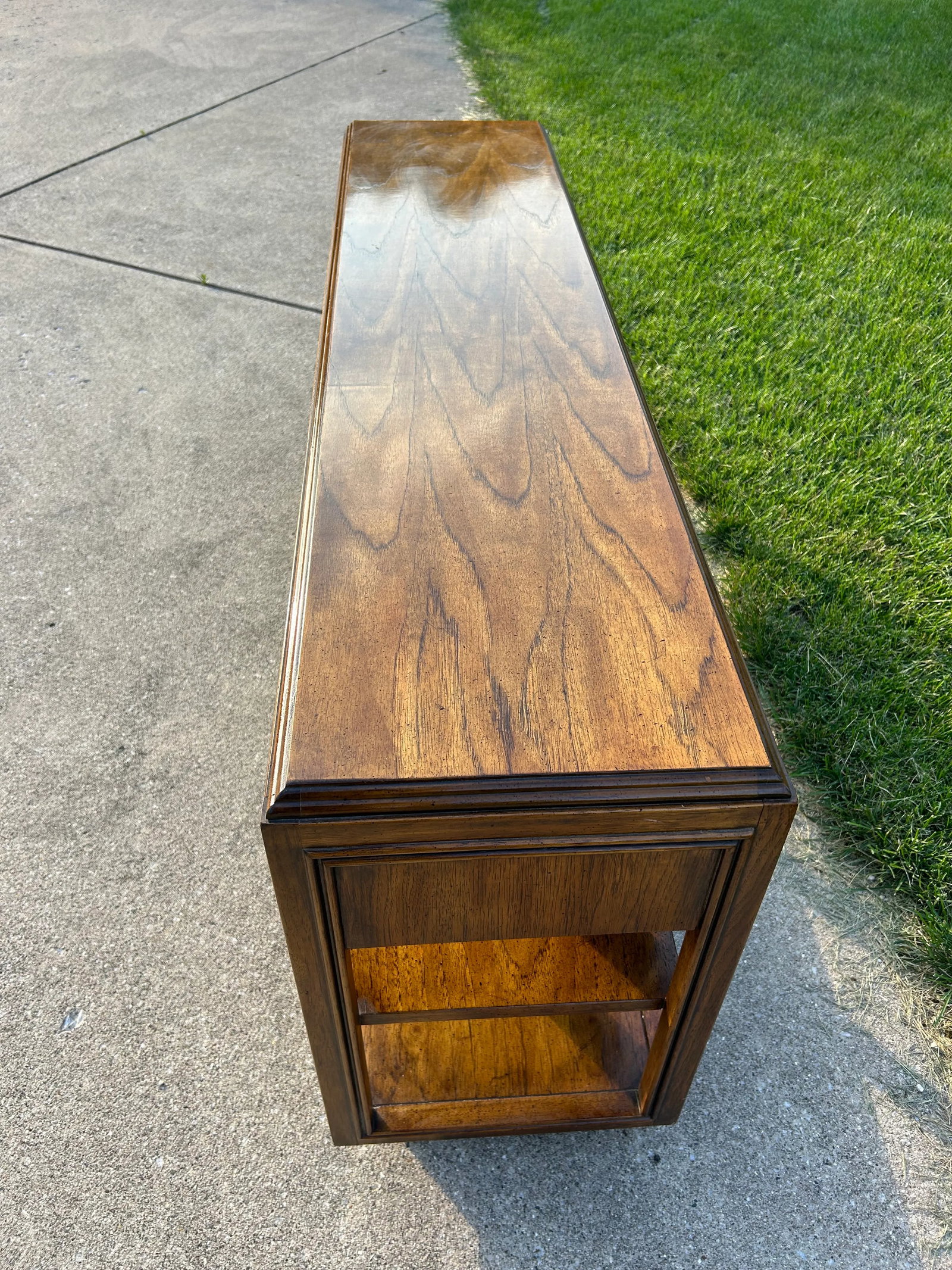 Drexel Heritage Accolade Campaign Console Table – Vintage Sideboard, Sofa Table, or Entryway - 7