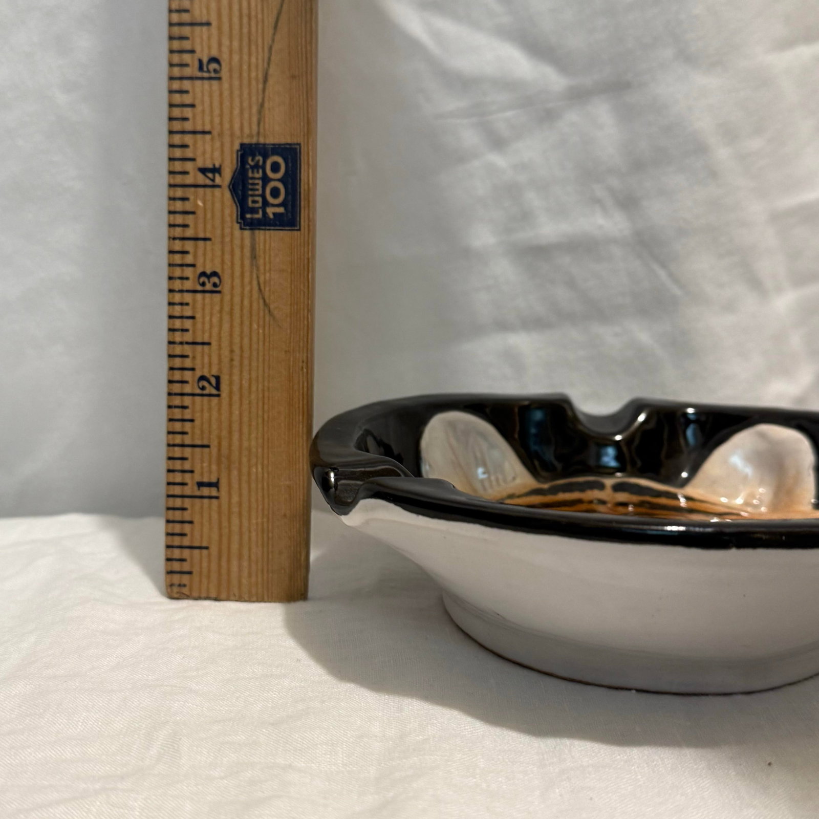 Vintage Palm Beach Regency Italian Tiger Face Pottery Ashtray Catchall - 10