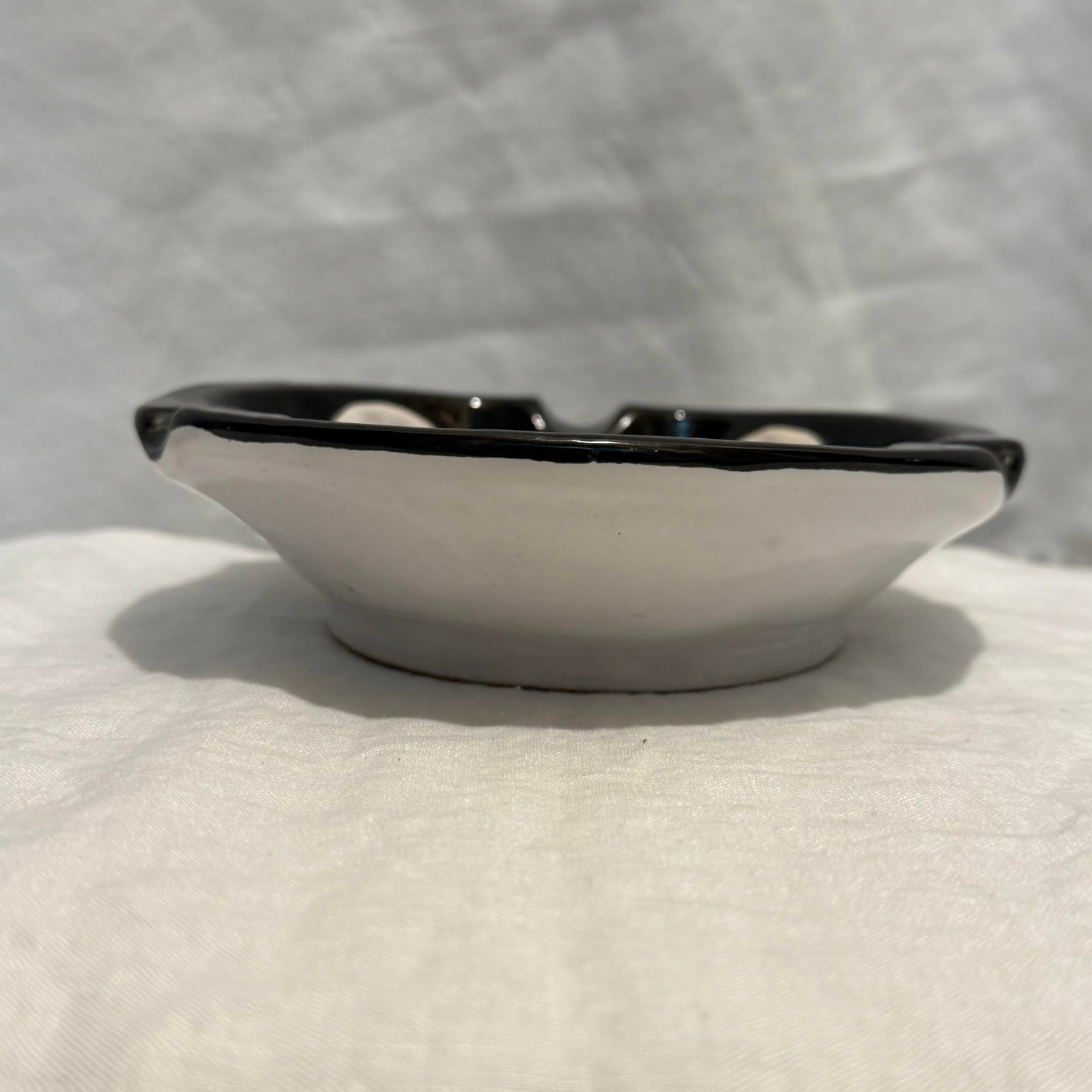 Vintage Palm Beach Regency Italian Tiger Face Pottery Ashtray Catchall - 7