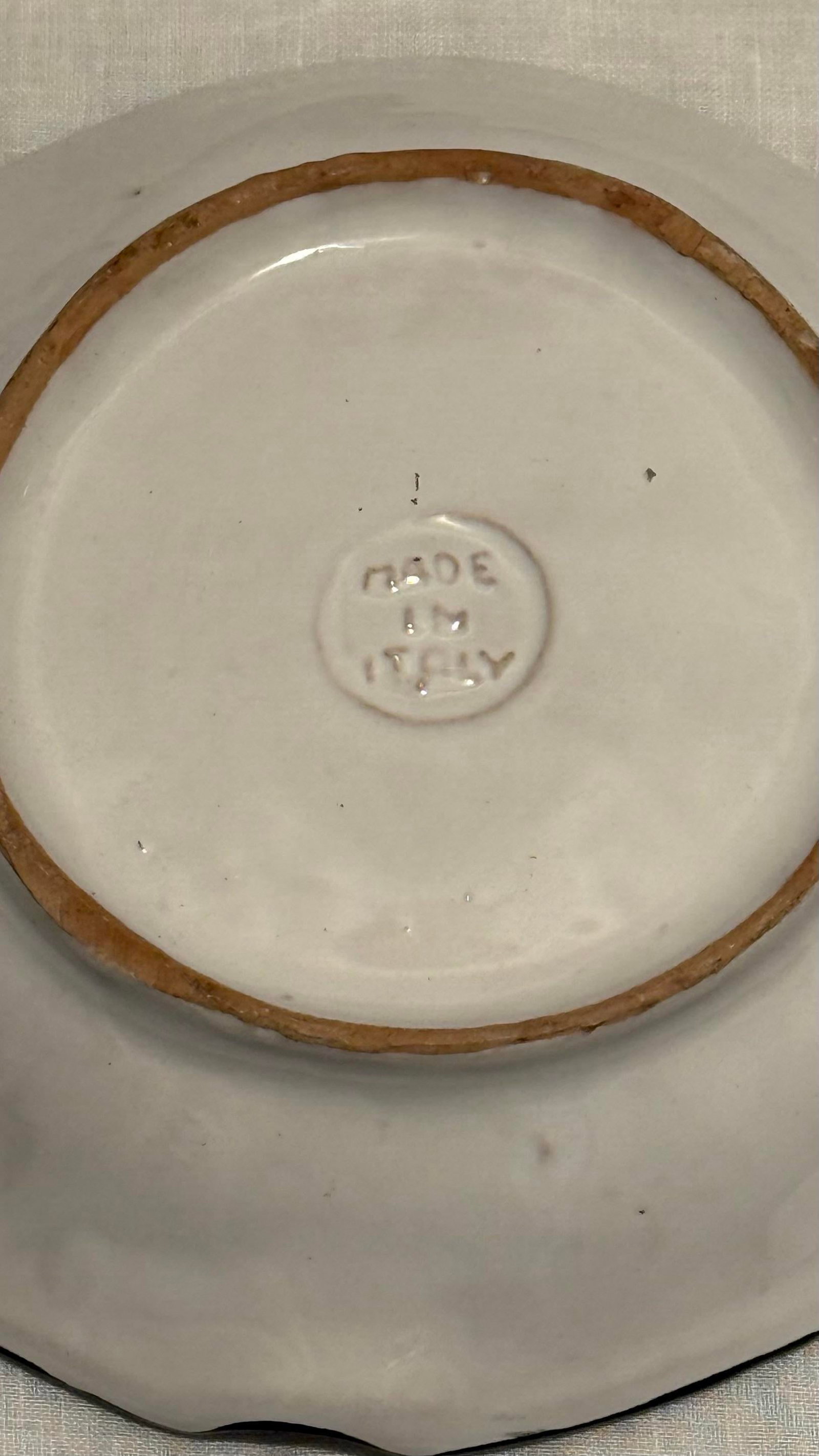 Vintage Palm Beach Regency Italian Tiger Face Pottery Ashtray Catchall - 8
