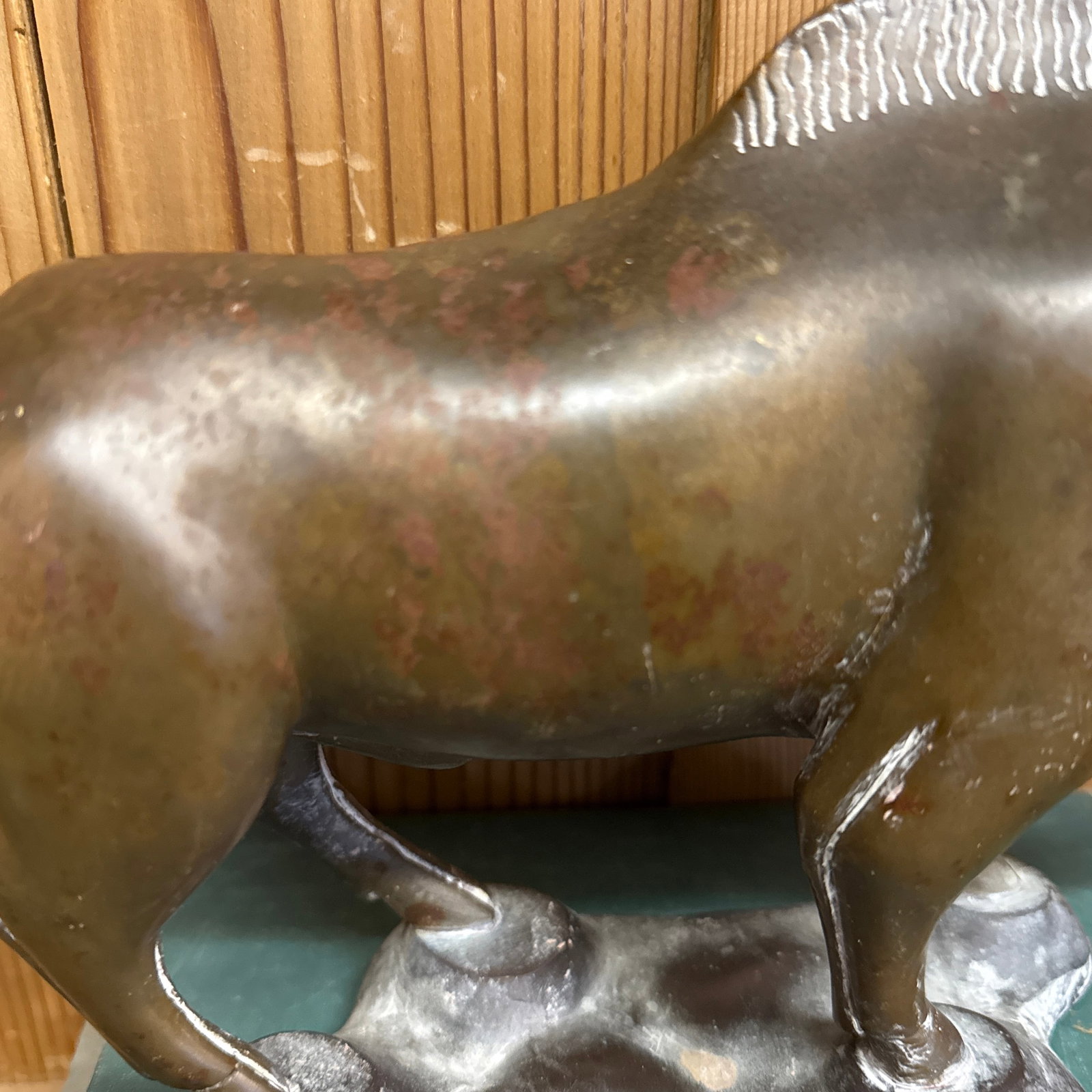 1950s Wild Boar Bronze Sculpture Razor Back Boar - 10